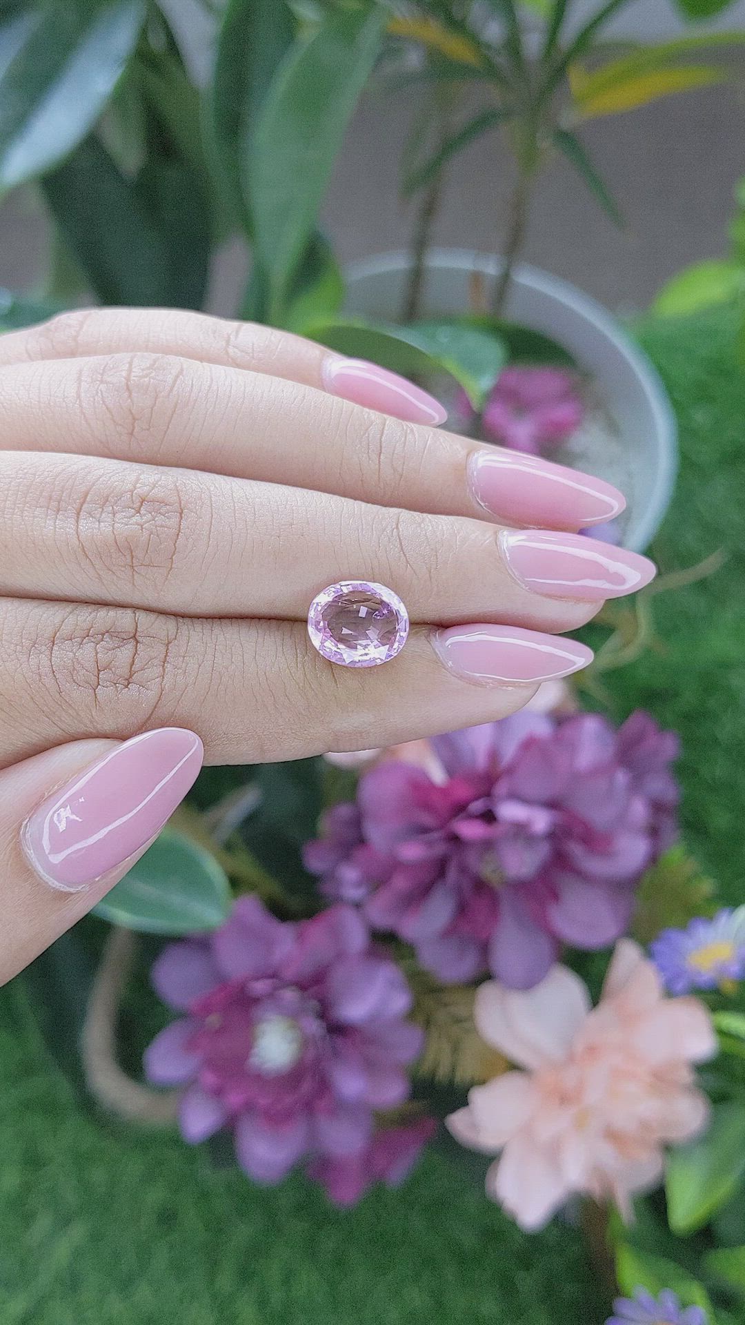3.58 Ct. Pink Sapphire from Ceylon (Sri Lanka) Size Video