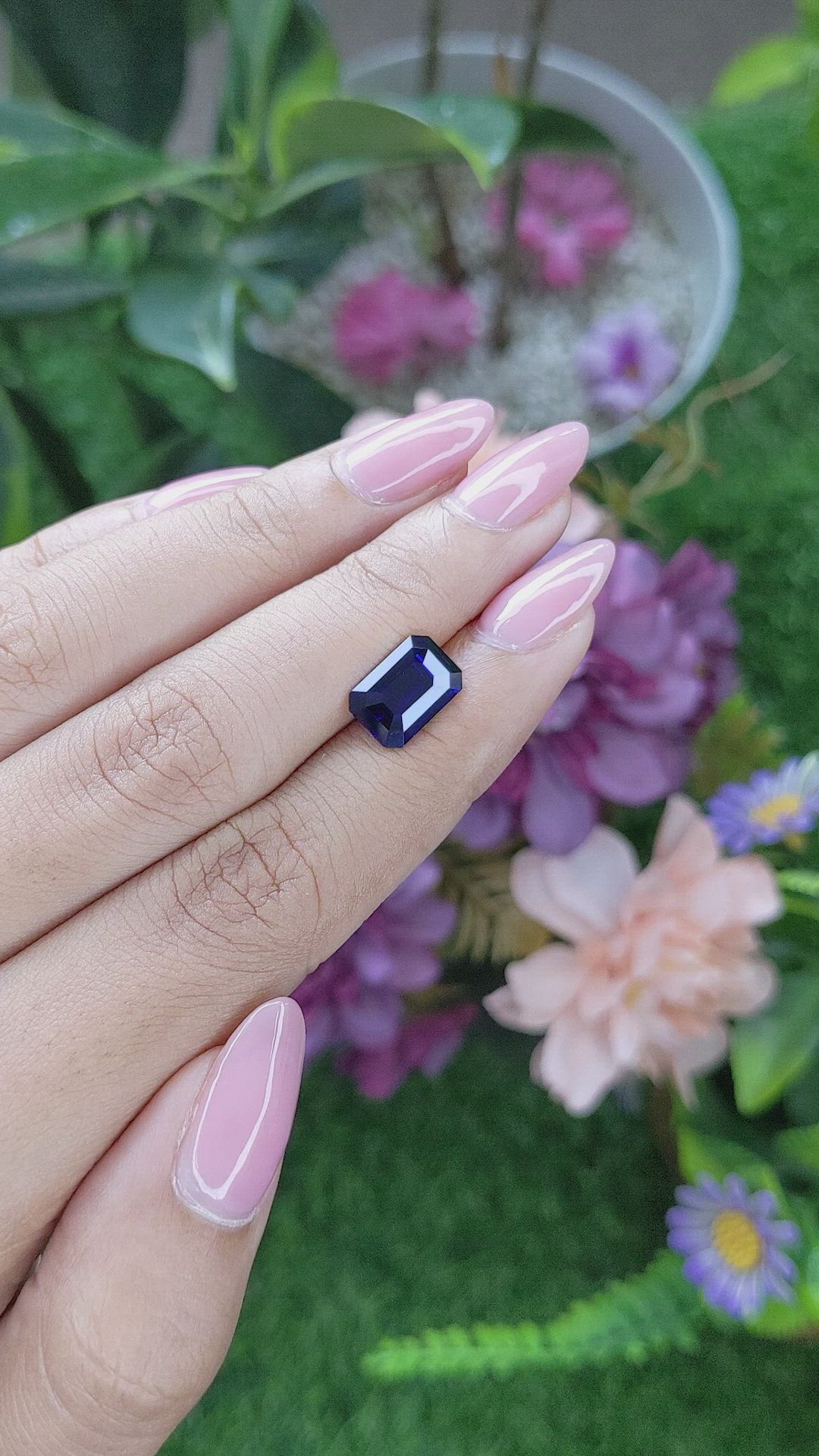 3.06 Ct. Blue Sapphire from Madagascar Size Video