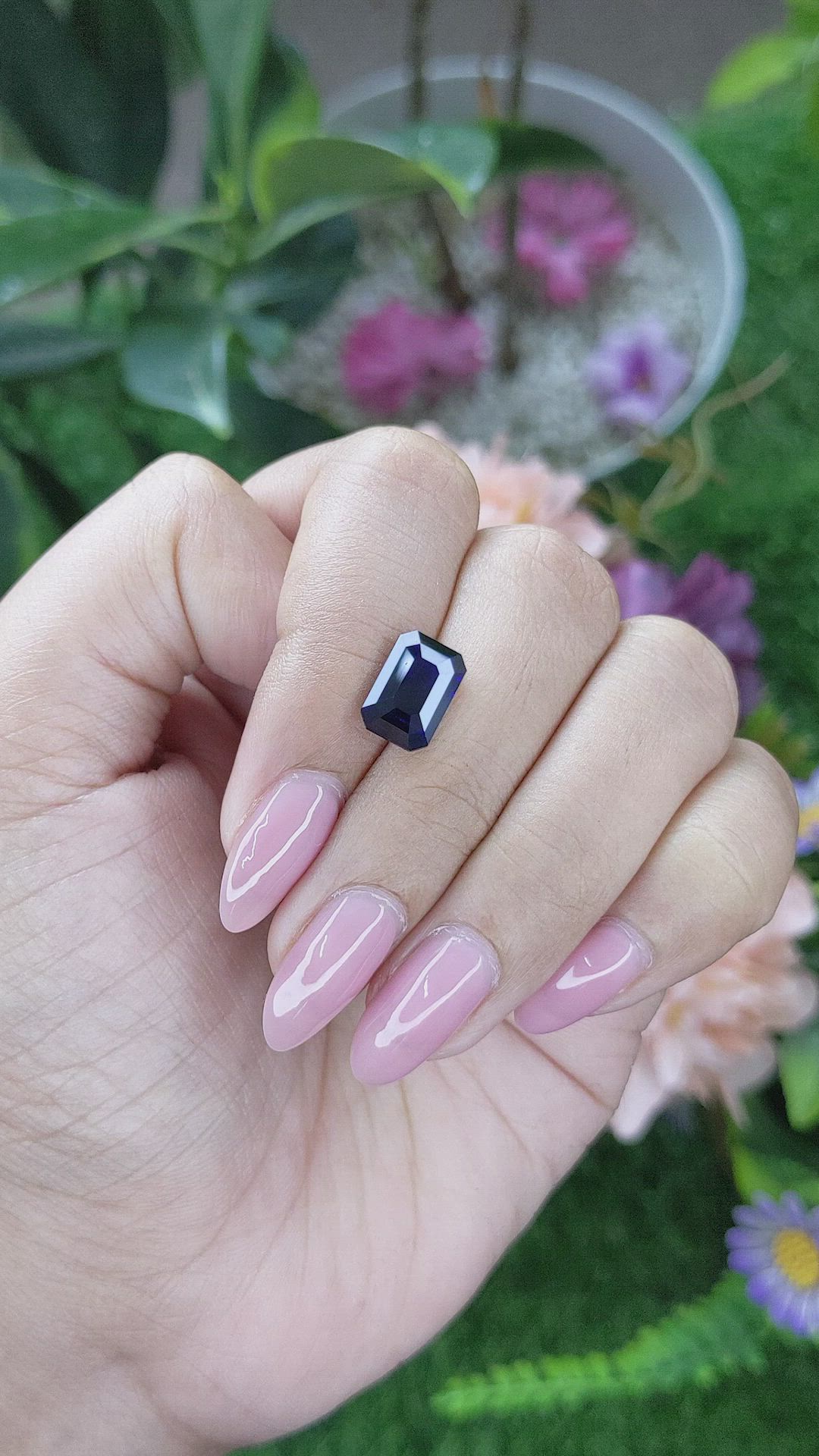 3.06 Ct. Blue Sapphire from Madagascar Size Video