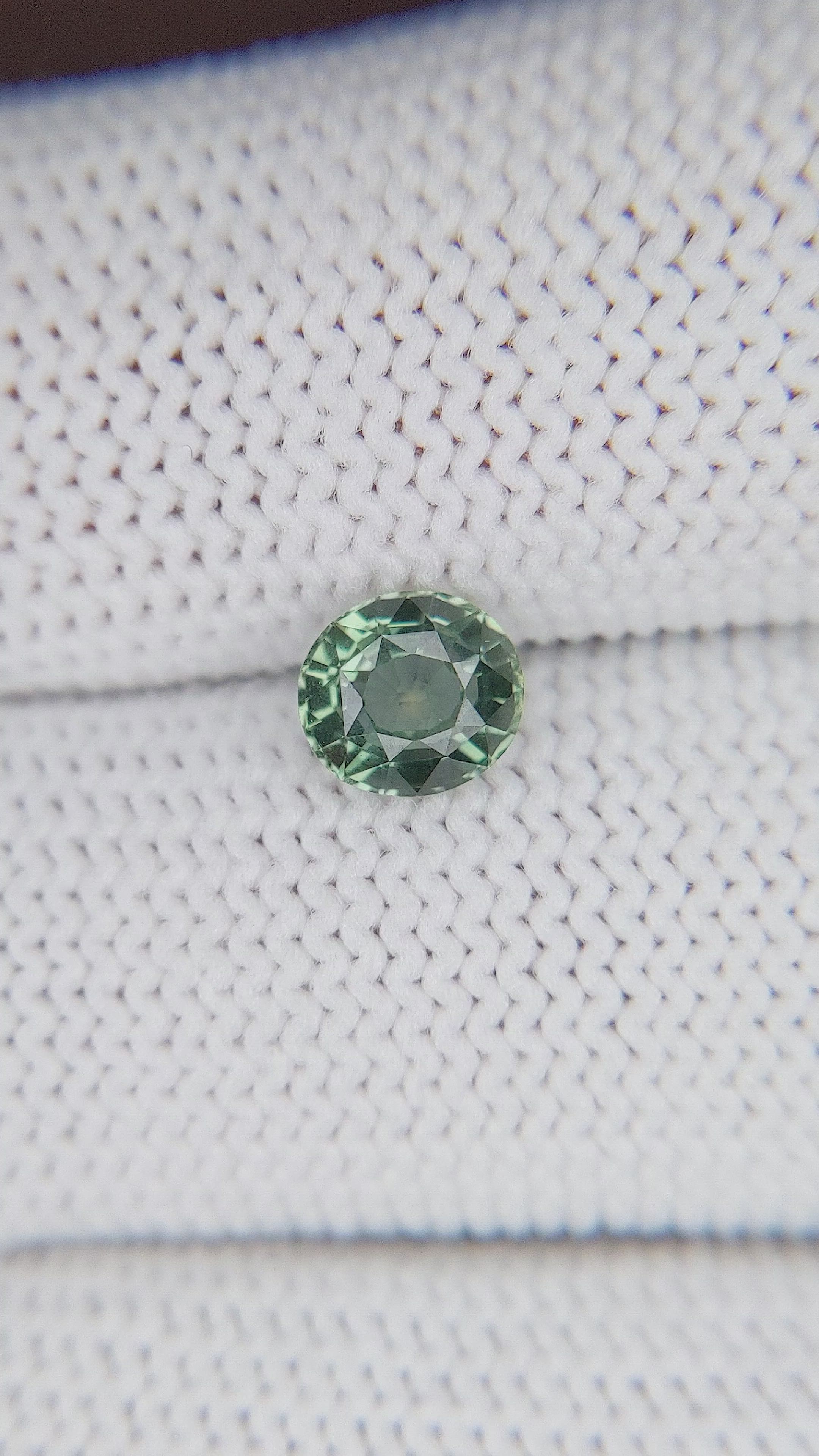 1.08 Ct. Green Sapphire from Tanzania Size Video