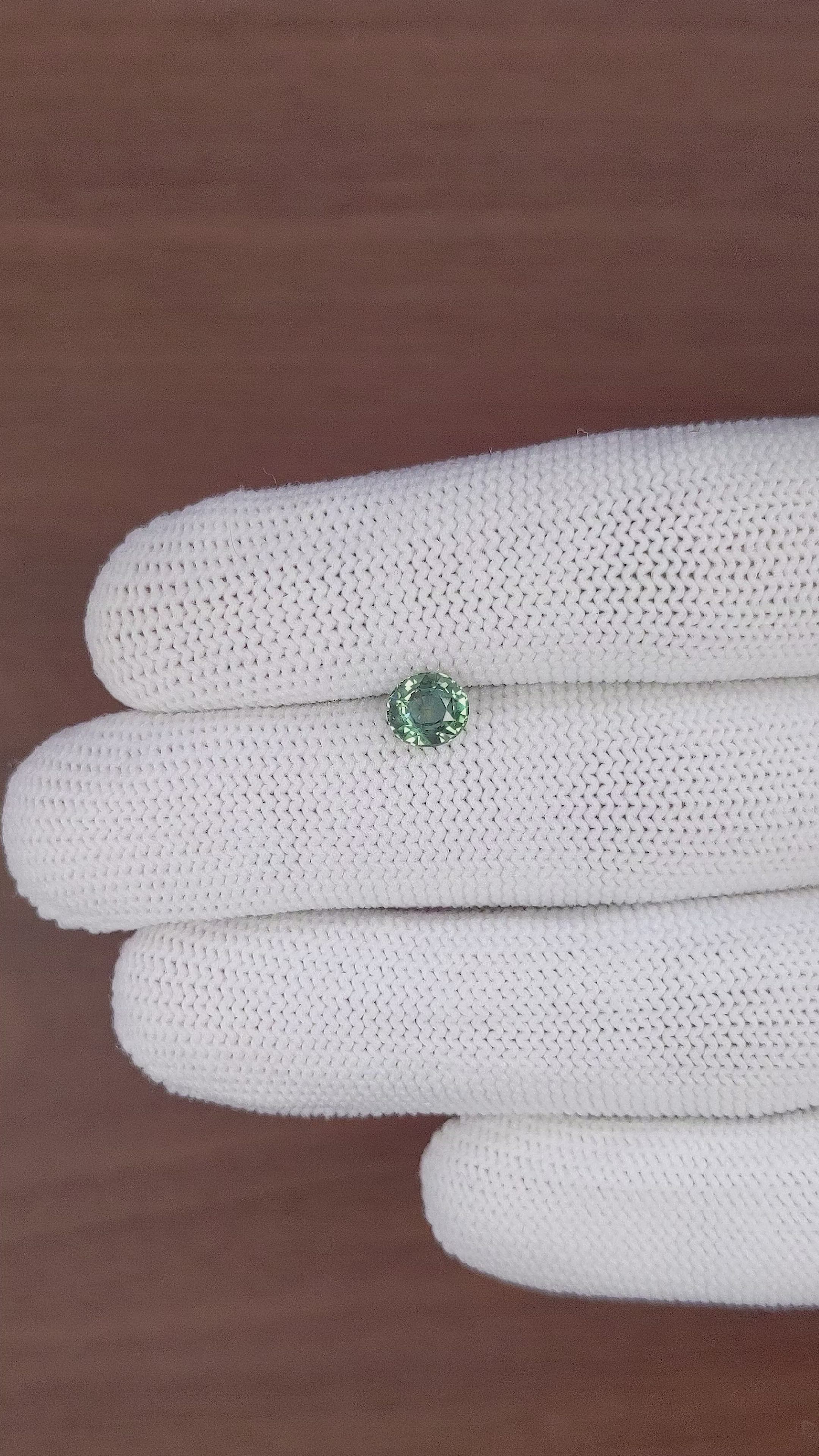 1.08 Ct. Green Sapphire from Tanzania Size Video