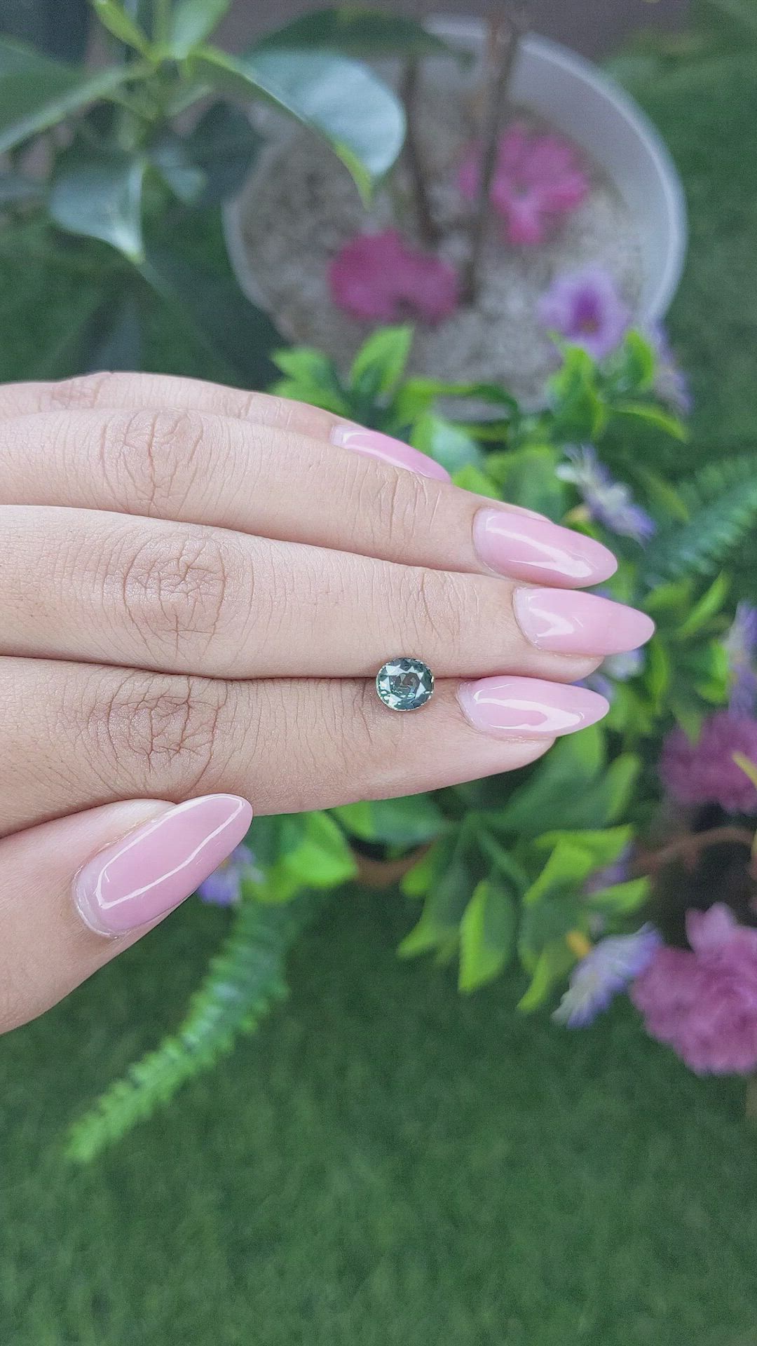 1.08 Ct. Green Sapphire from Tanzania Size Video