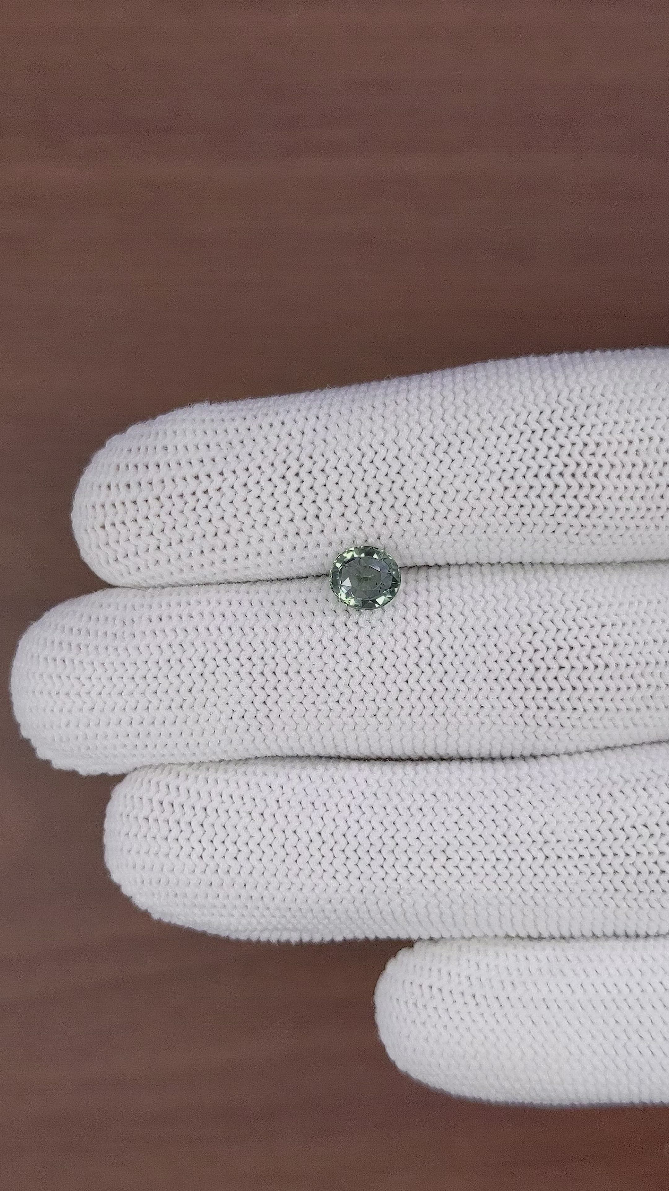 1.16 Ct. Green Sapphire from Tanzania Size Video