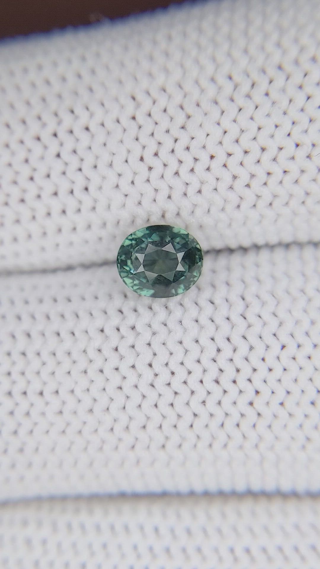 1.13 Ct. Bluish Green Sapphire from Tanzania Size Video