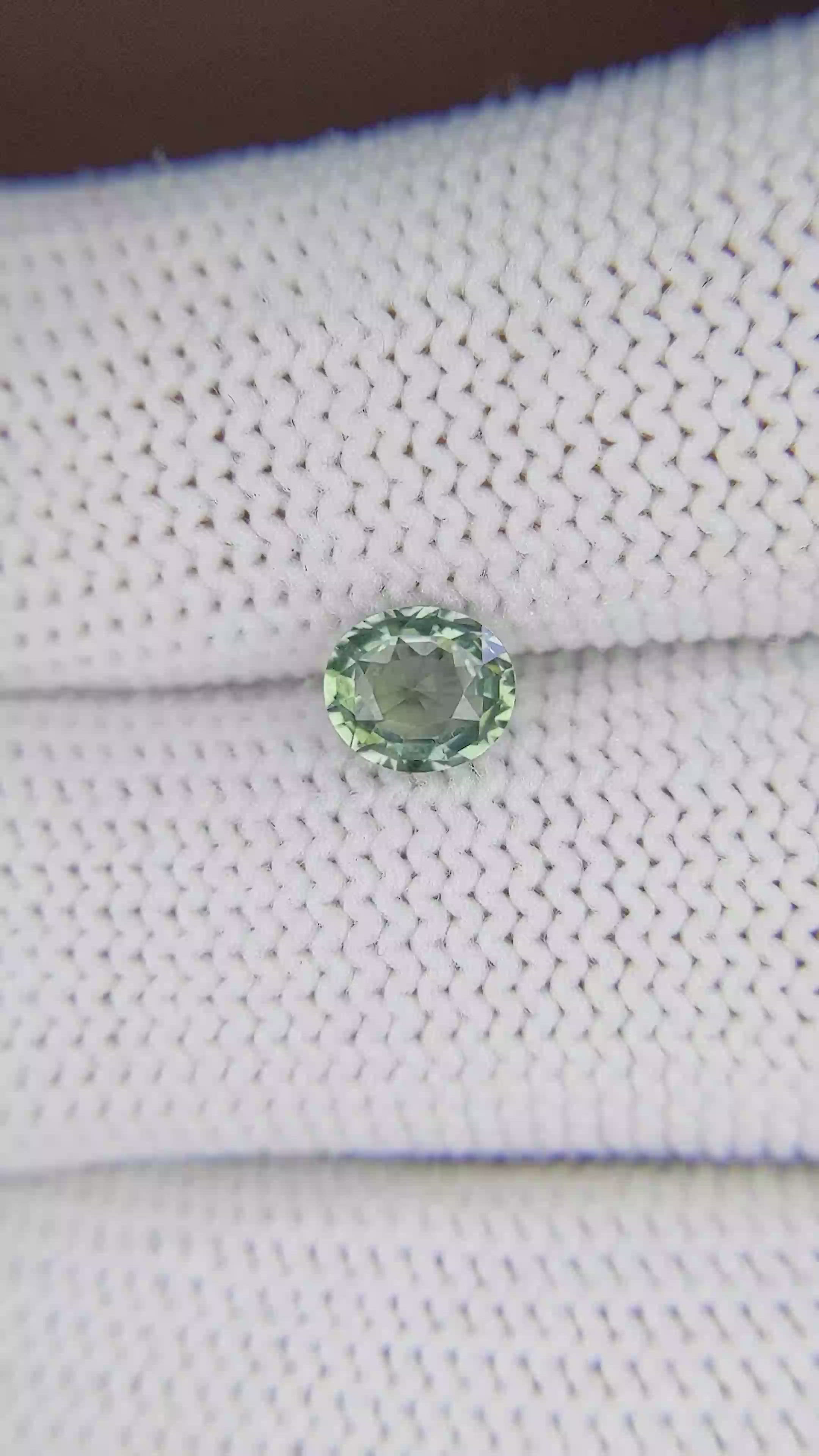 0.86 Ct. Green Sapphire from Tanzania Size Video