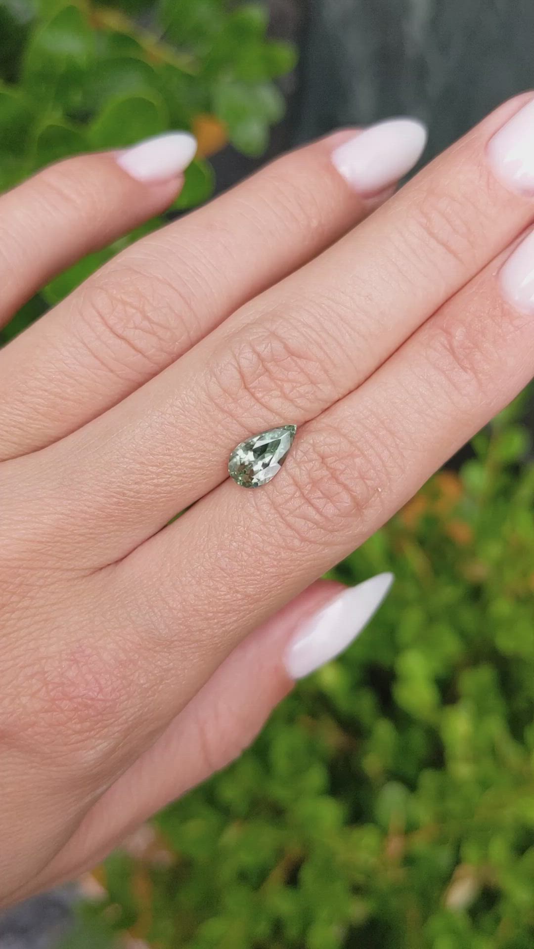 1.58 Ct. Green Sapphire from Montana Size Video