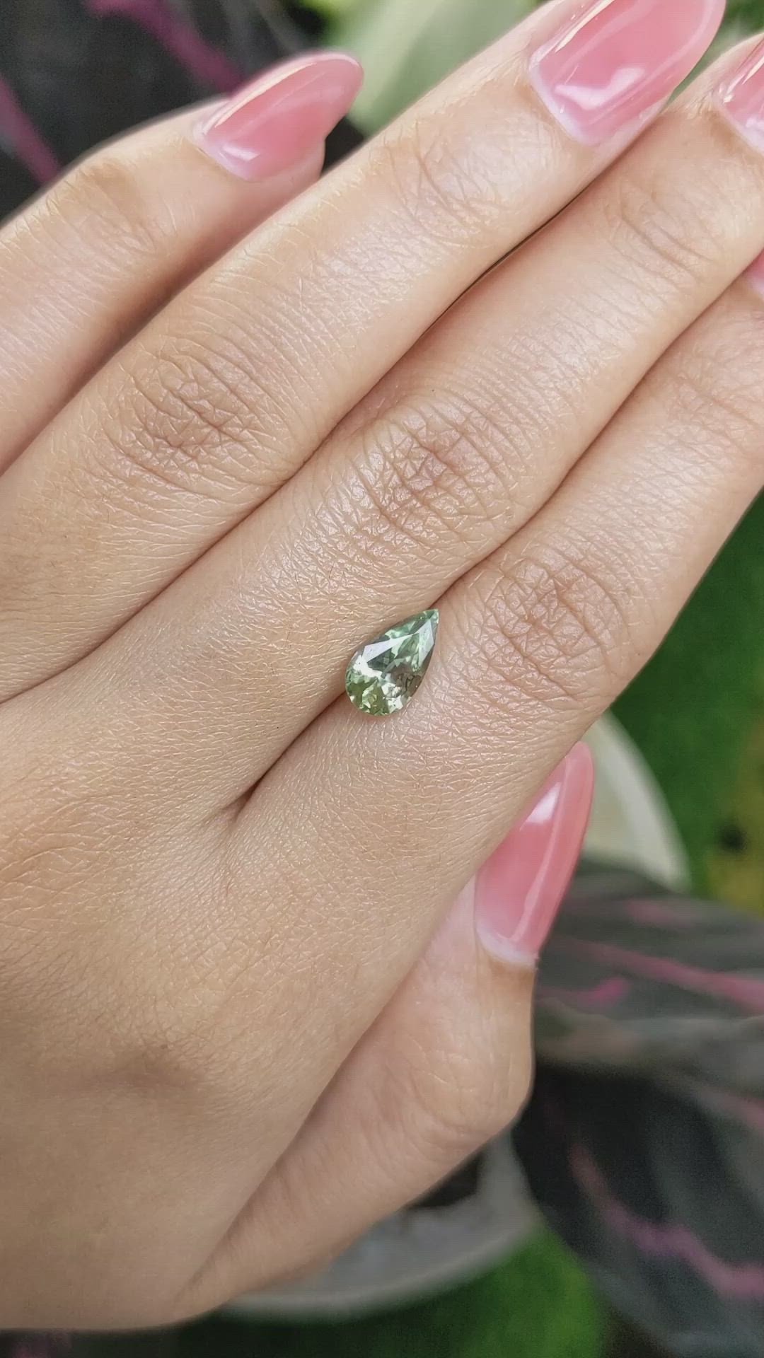 1.58 Ct. Green Sapphire from Montana Size Video
