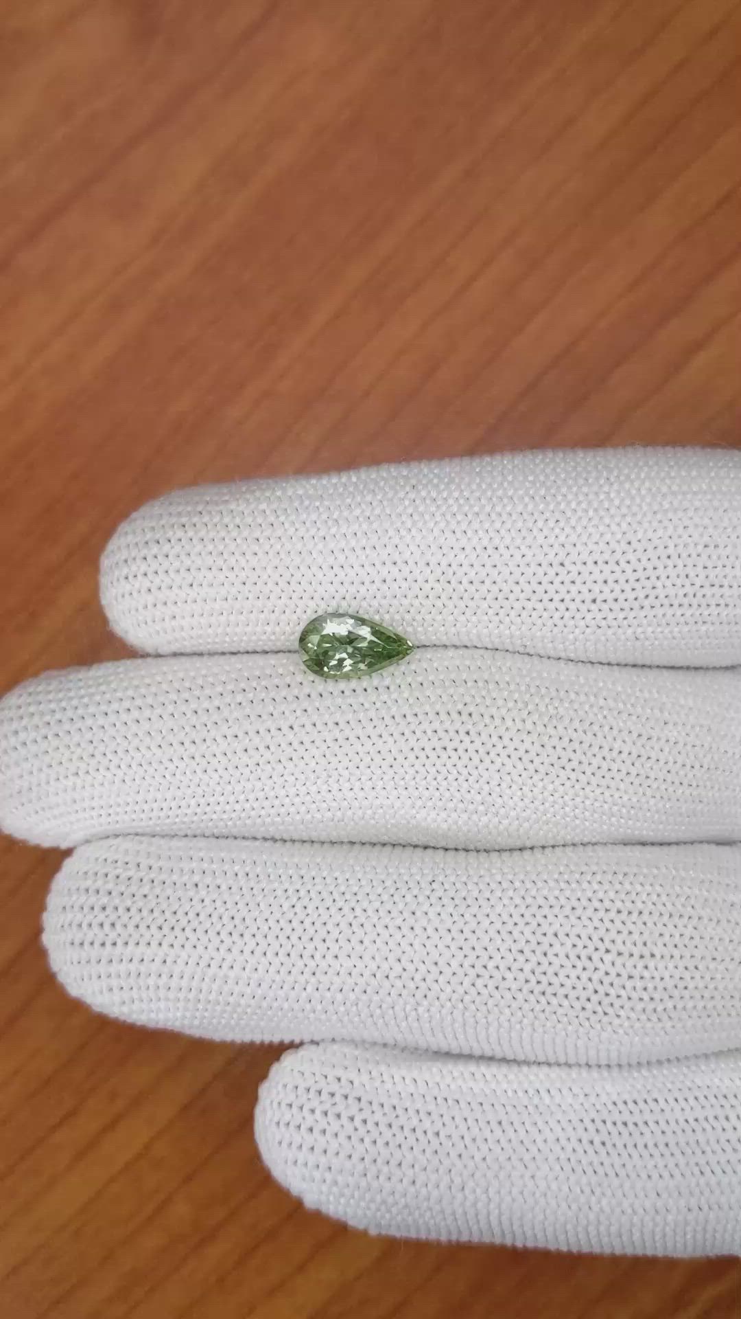 1.58 Ct. Green Sapphire from Montana Size Video