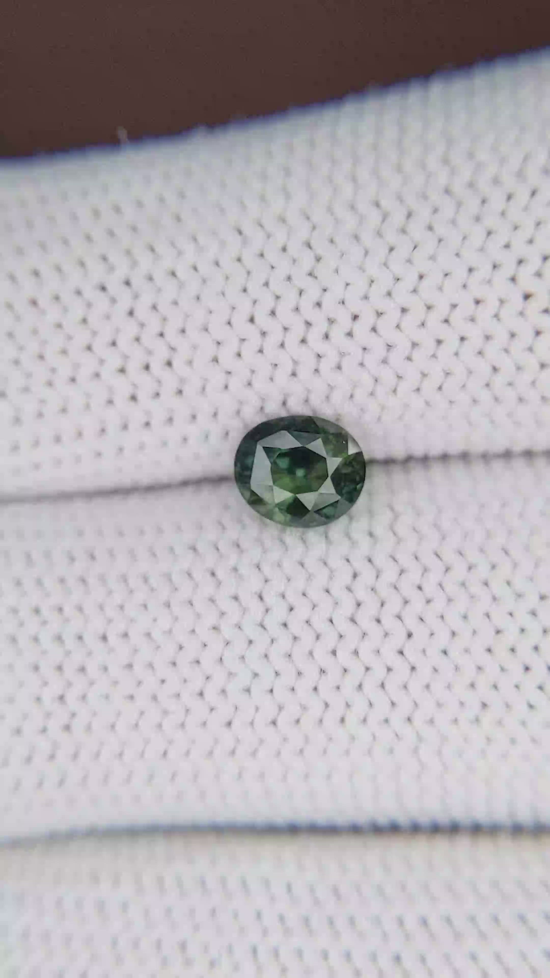 1.00 Ct. Green Sapphire from Tanzania Size Video