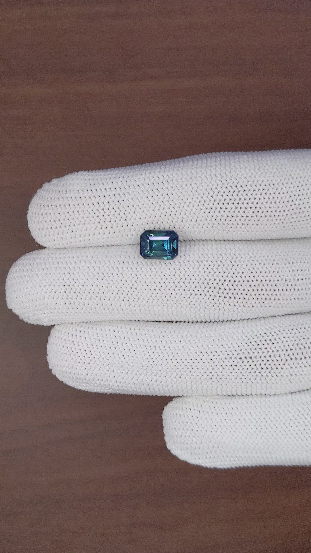 3.02 Ct. Greenish Blue Sapphire from Madagascar Size Video