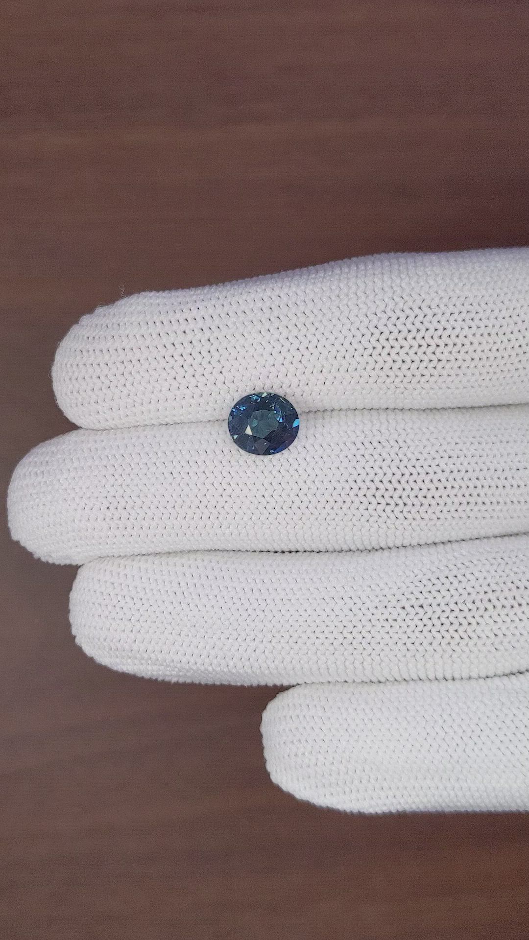3.01 Ct. Greenish Blue Sapphire from Madagascar Size Video