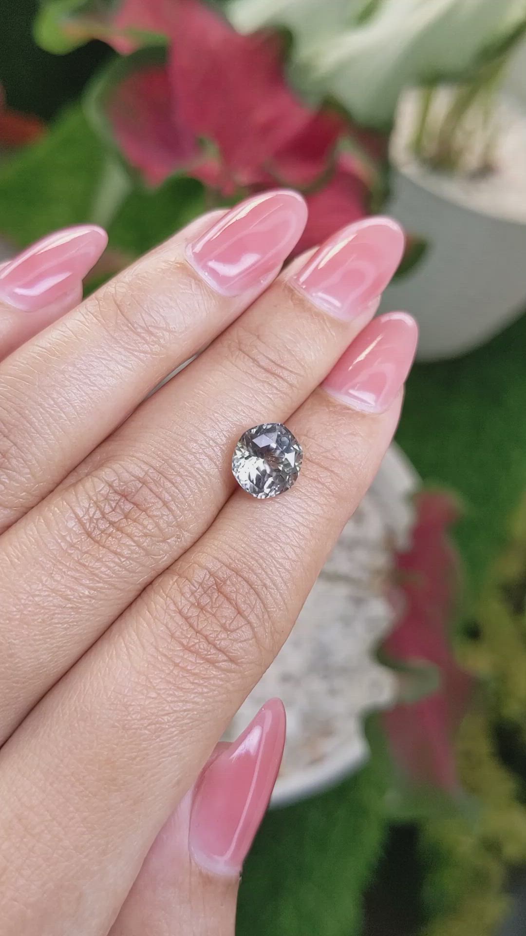 3.54 Ct. Green Sapphire from Montana Size Video