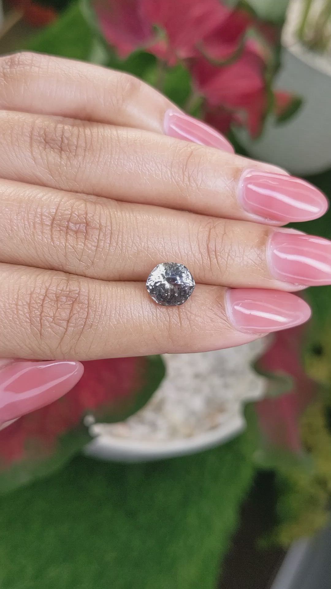 3.54 Ct. Green Sapphire from Montana Size Video