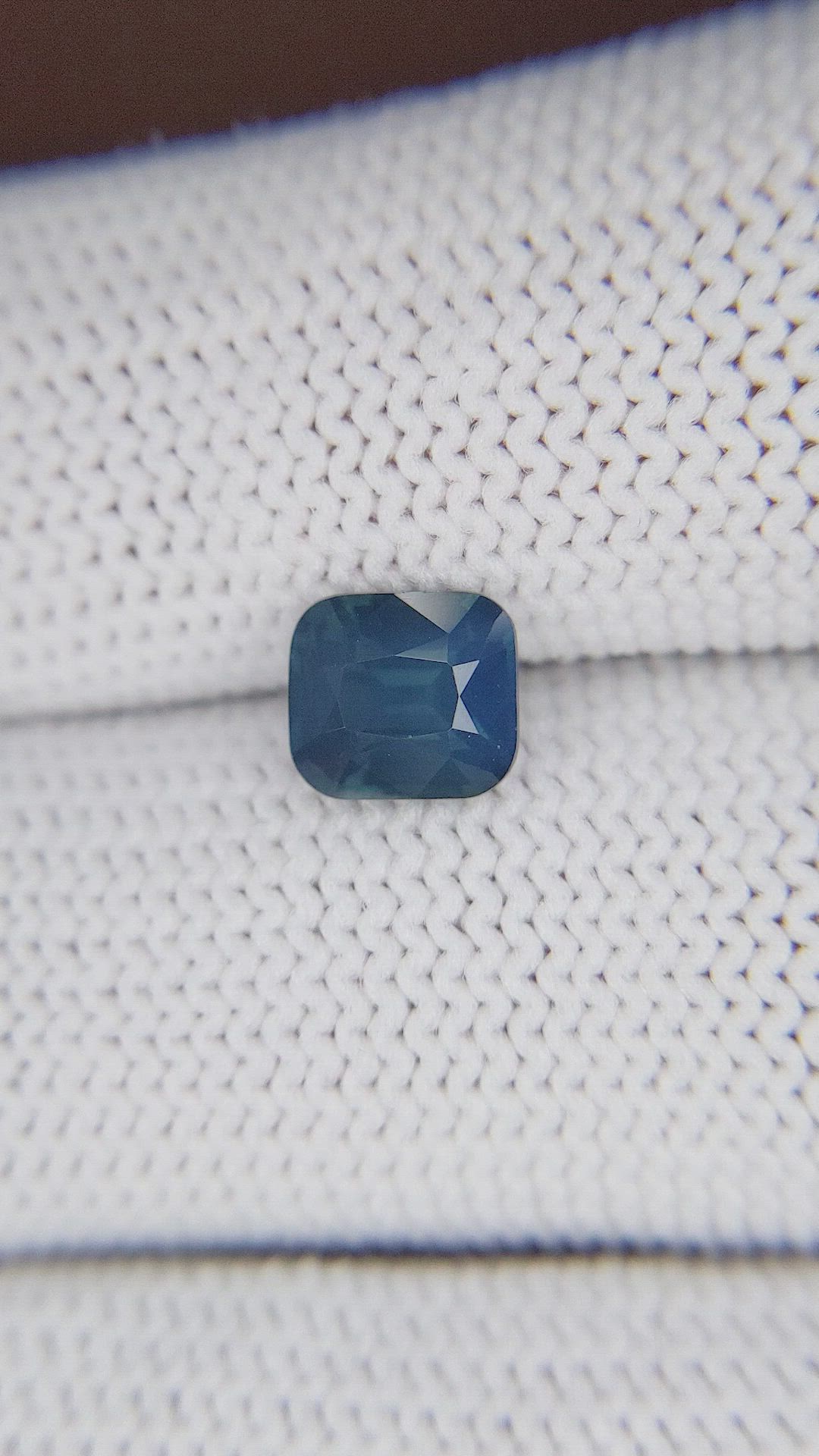 1.85 Ct. Greenish Blue Sapphire from Tanzania Size Video