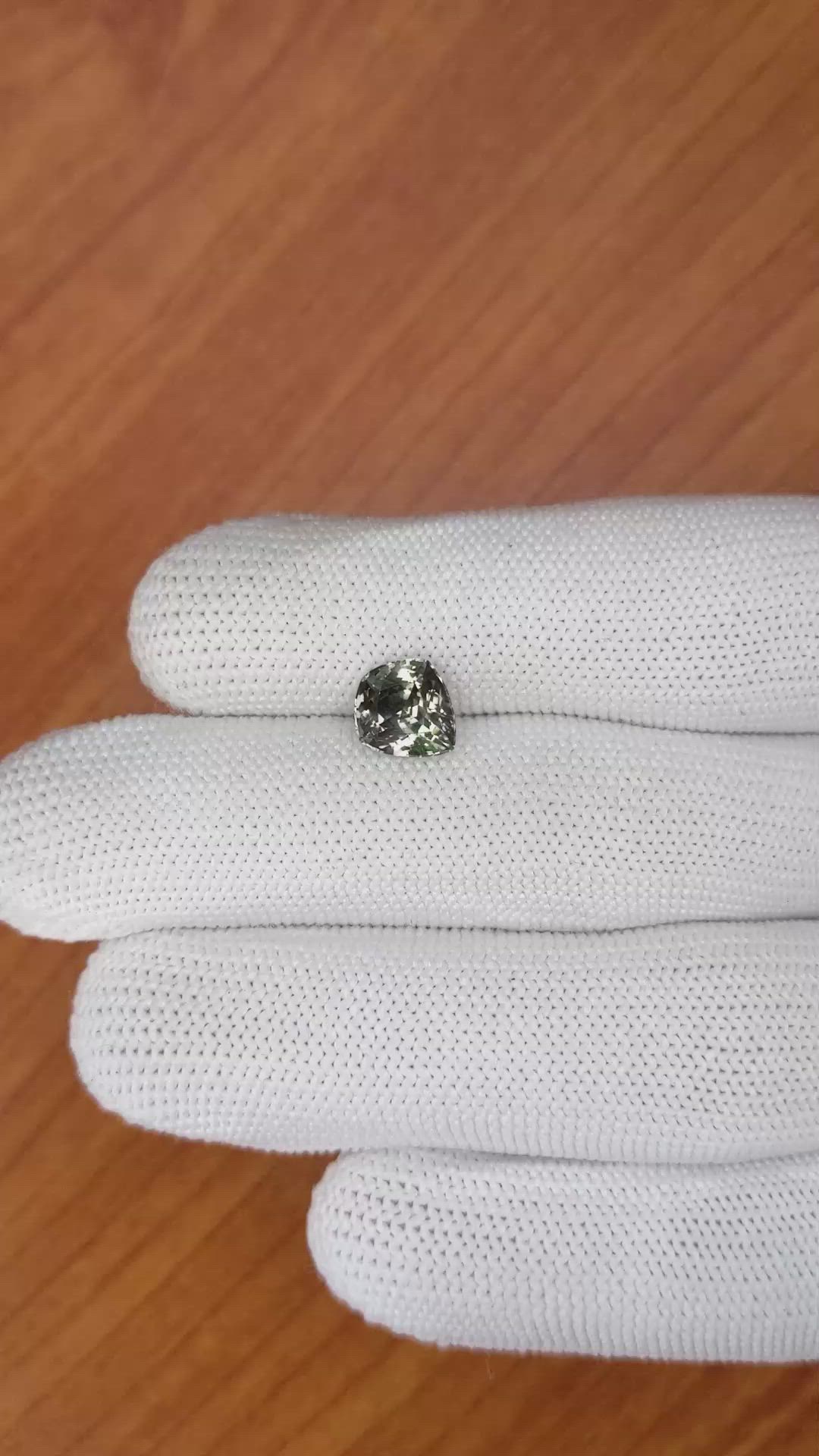 2.38 Ct. Green Sapphire from Montana Size Video