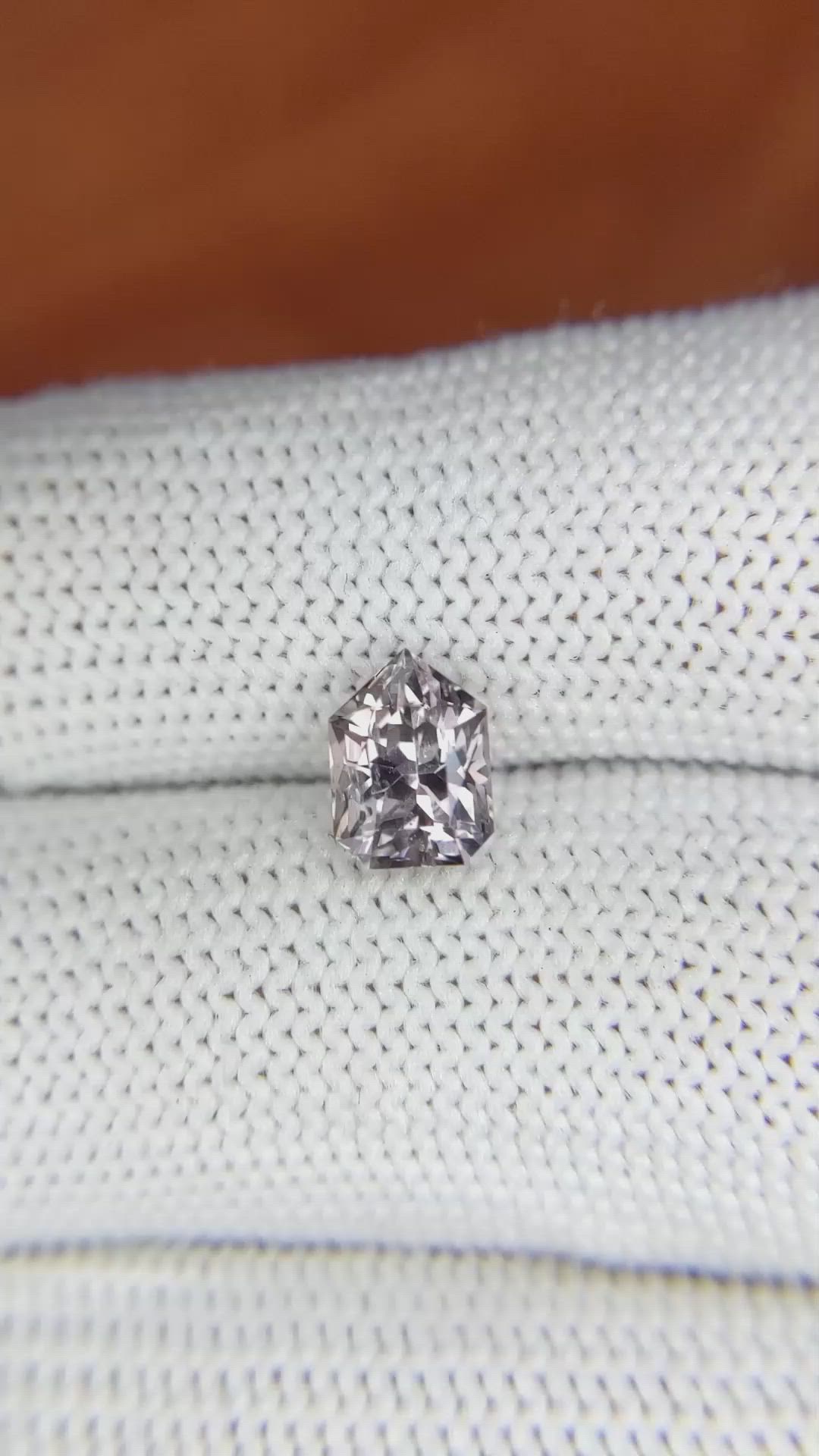 1.75 Ct. Grey Sapphire from Montana Size Video
