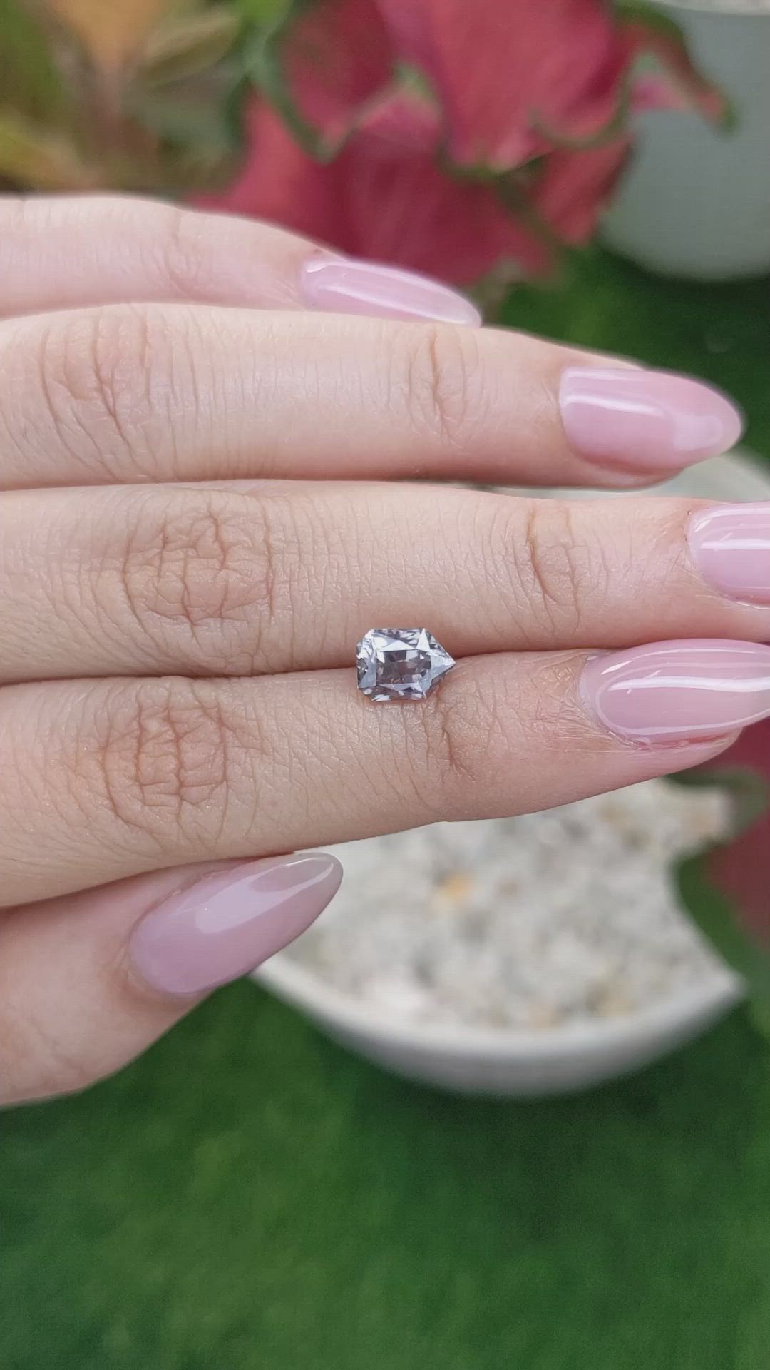 1.75 Ct. Grey Sapphire from Montana Size Video