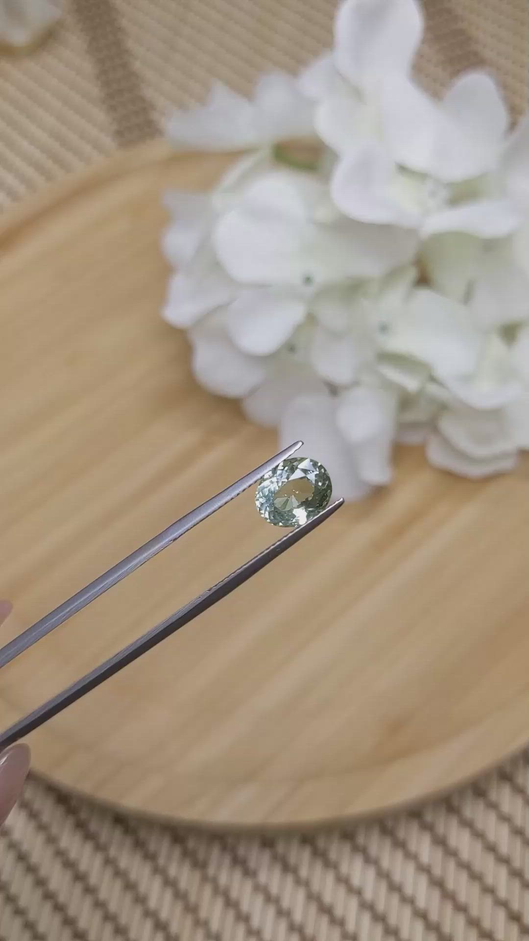 2.63 Ct. Greyish Blue Sapphire from Montana Size Video