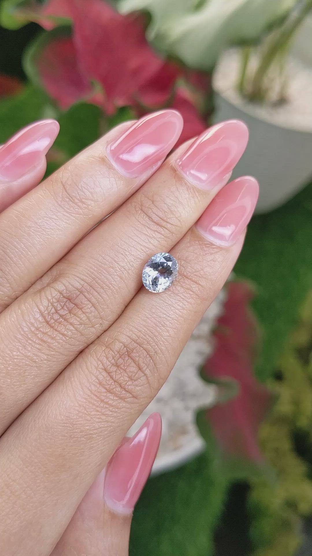 2.39 Ct. Greenish Blue Sapphire from Montana Size Video