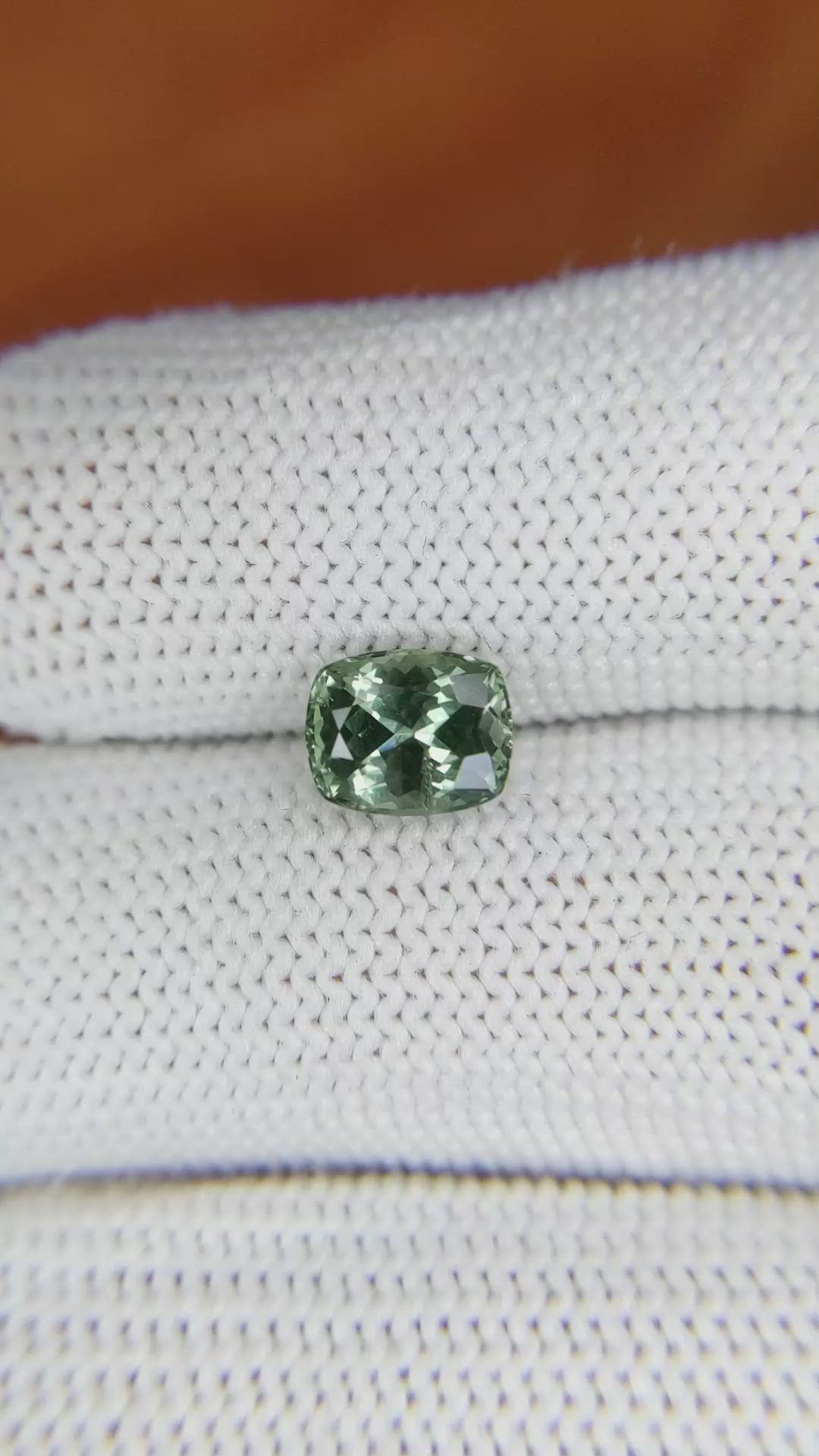 1.74 Ct. Green Sapphire from Montana Size Video
