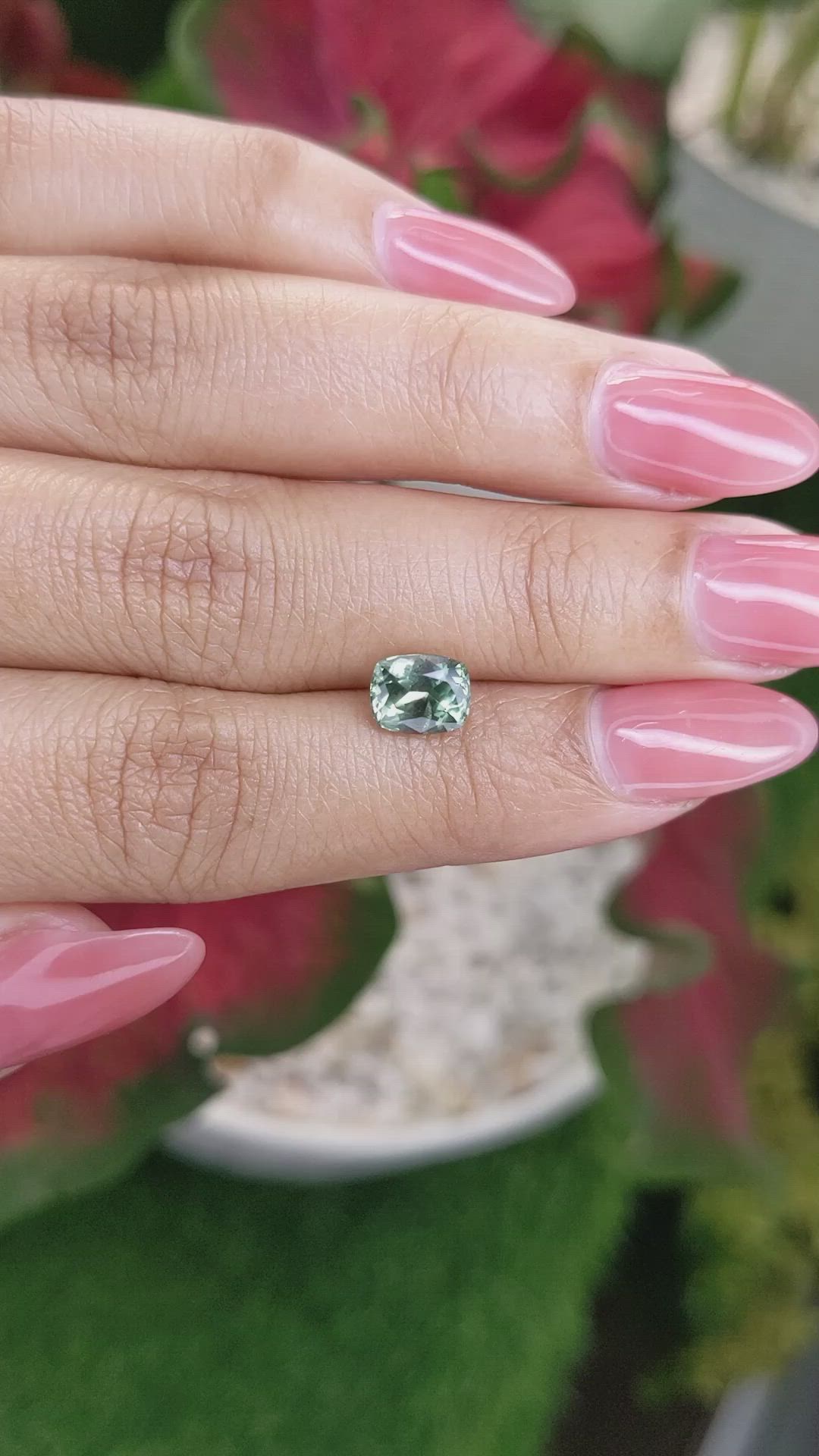 1.74 Ct. Green Sapphire from Montana Size Video