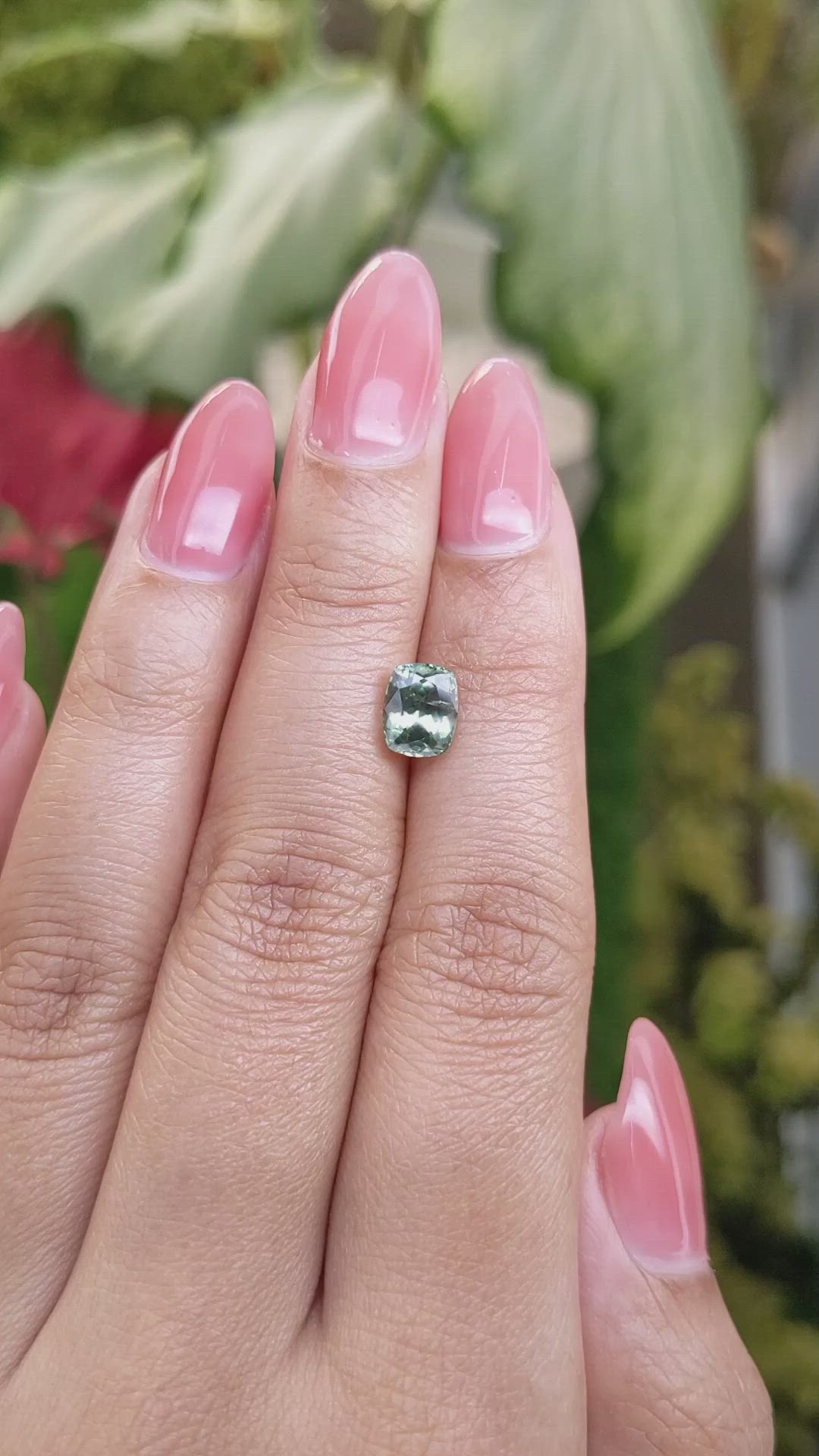 1.74 Ct. Green Sapphire from Montana Size Video