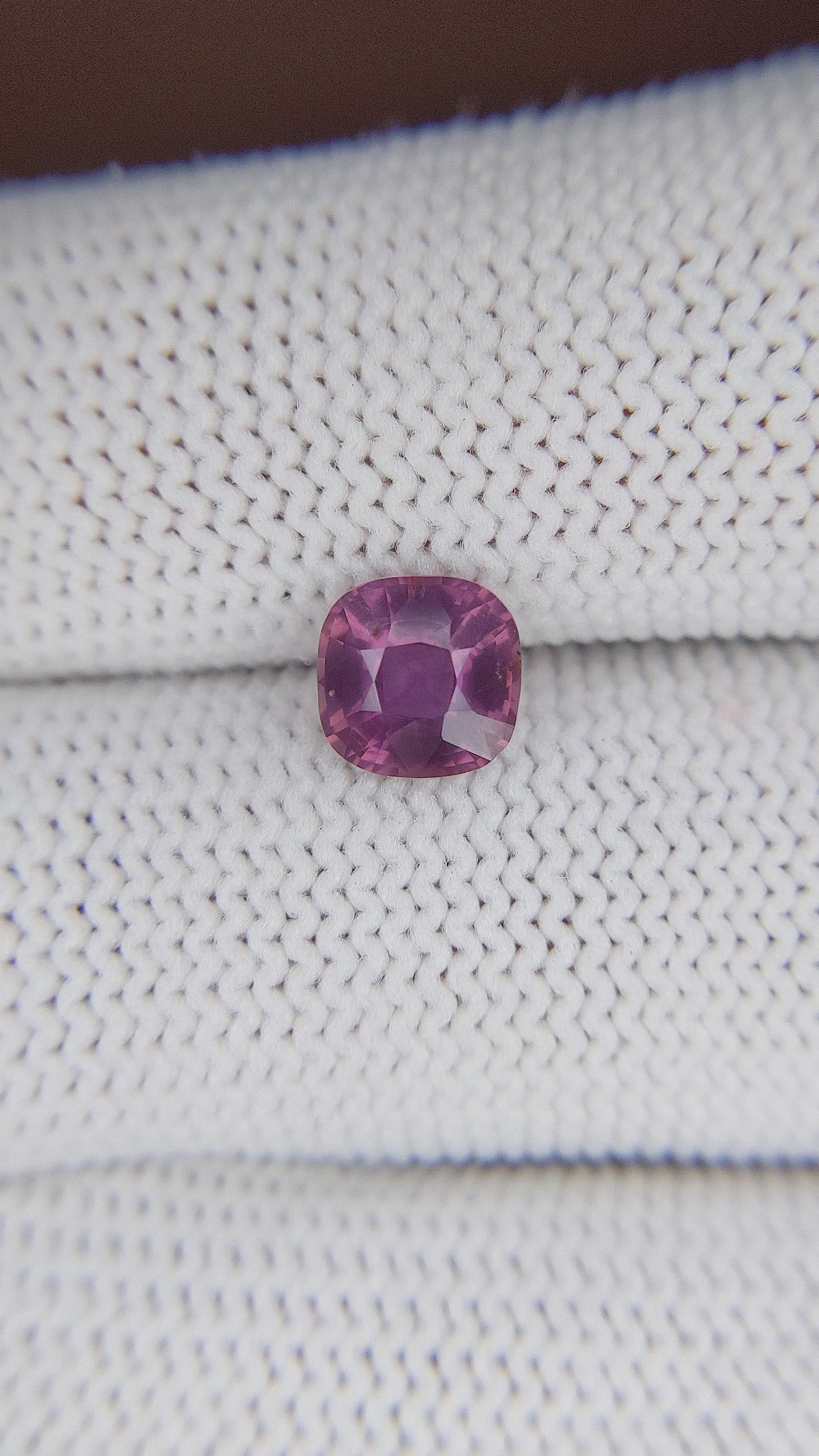 1.52 Ct. Purplish Pink Sapphire from Madagascar Size Video