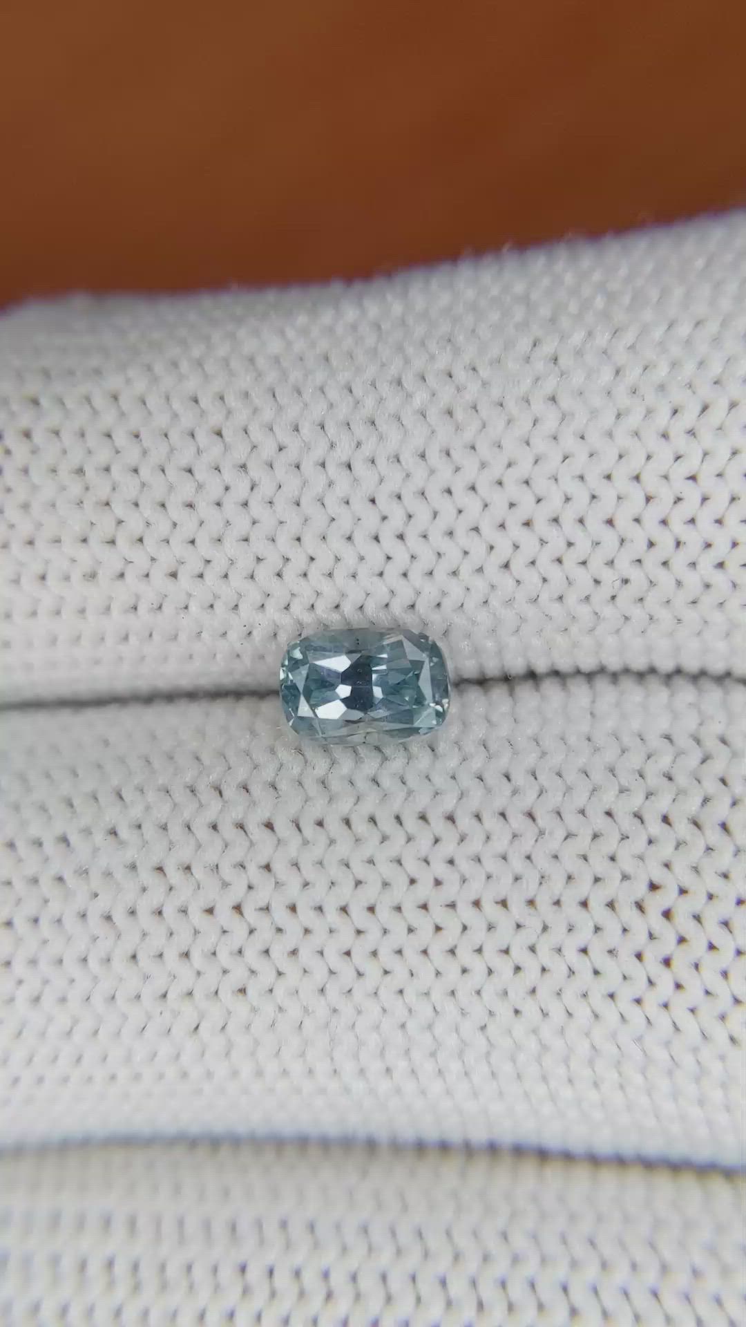 0.89 Ct. Greyish Blue Sapphire from Montana Size Video