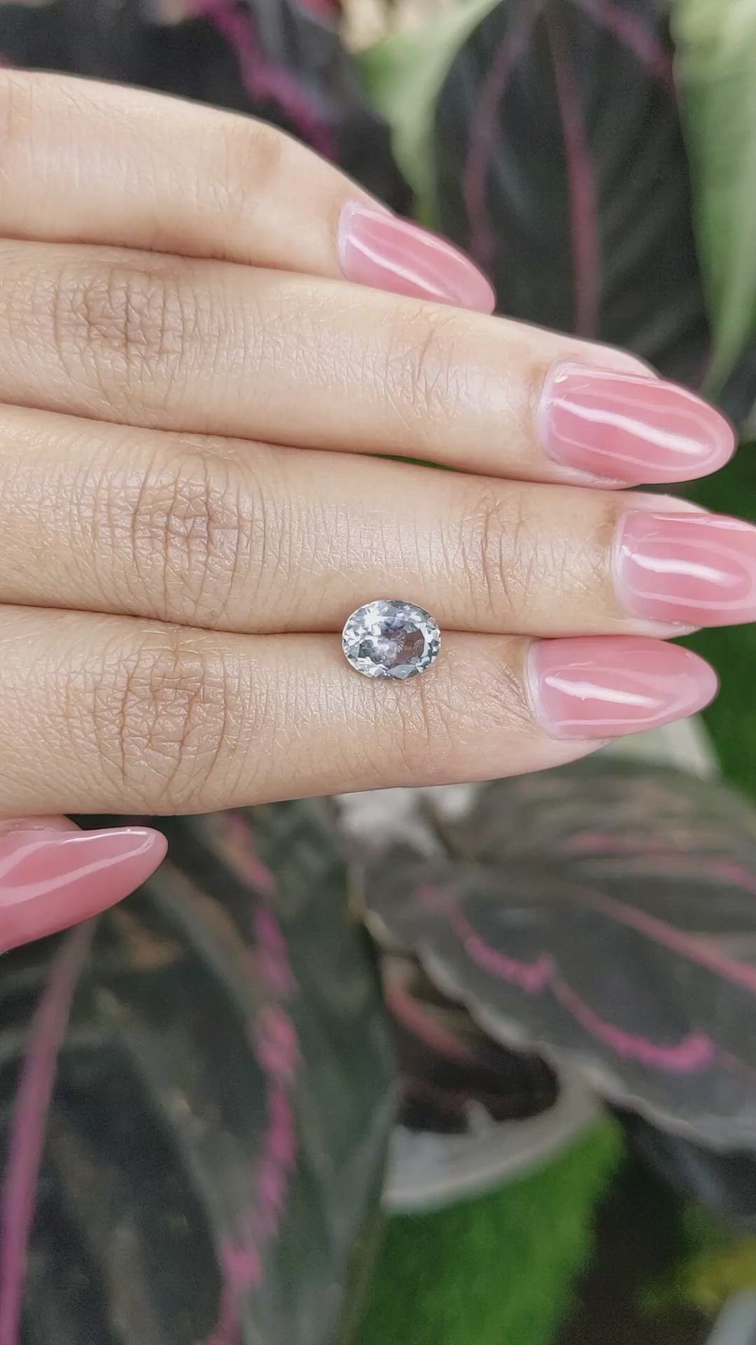 1.91 Ct. Grey Sapphire from Montana Size Video