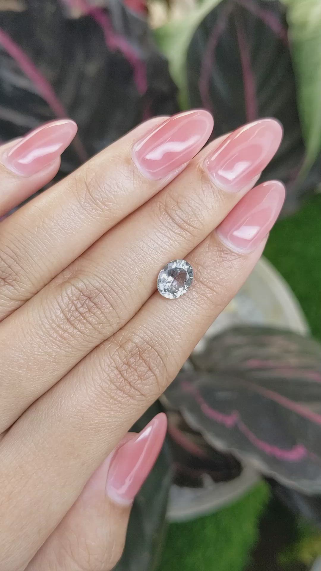 1.91 Ct. Grey Sapphire from Montana Size Video