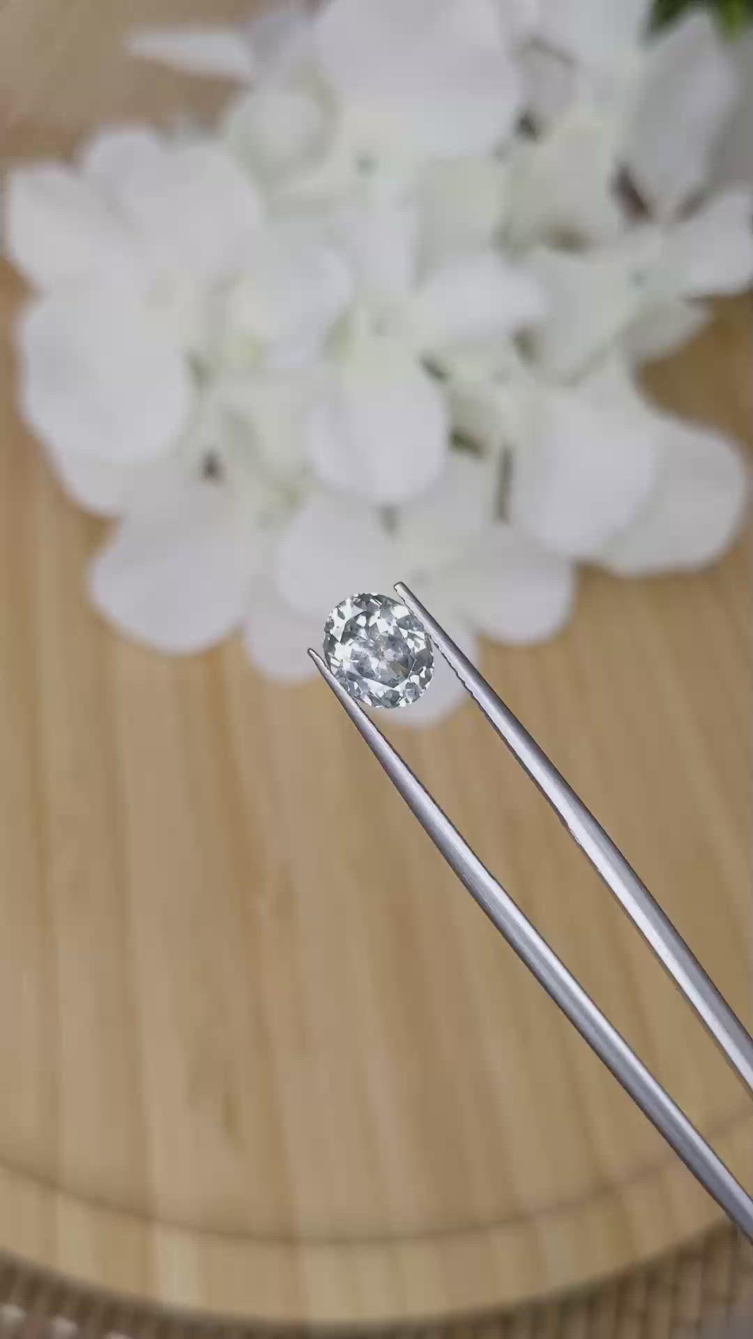 1.91 Ct. Grey Sapphire from Montana Size Video