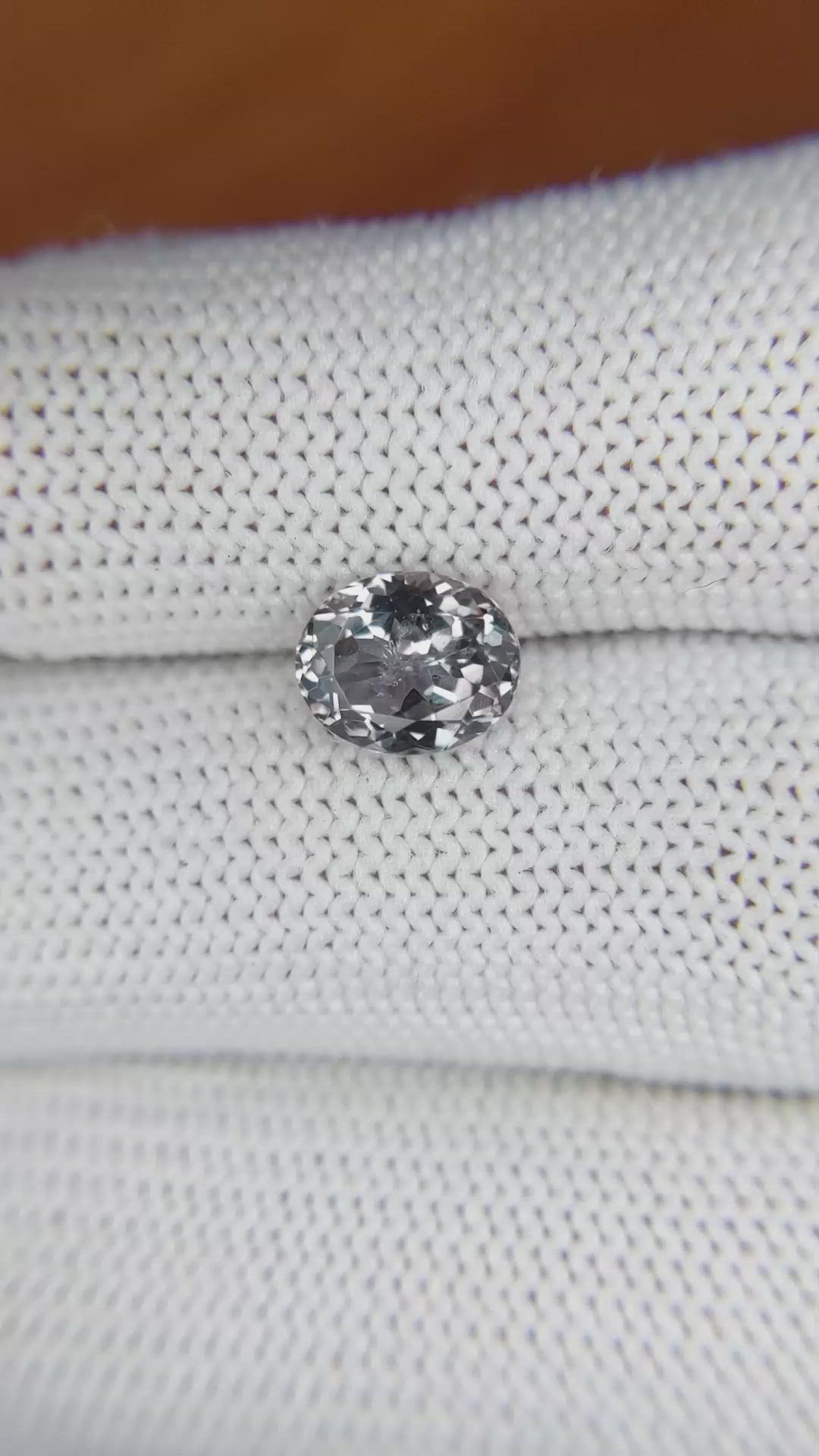 1.91 Ct. Grey Sapphire from Montana Size Video