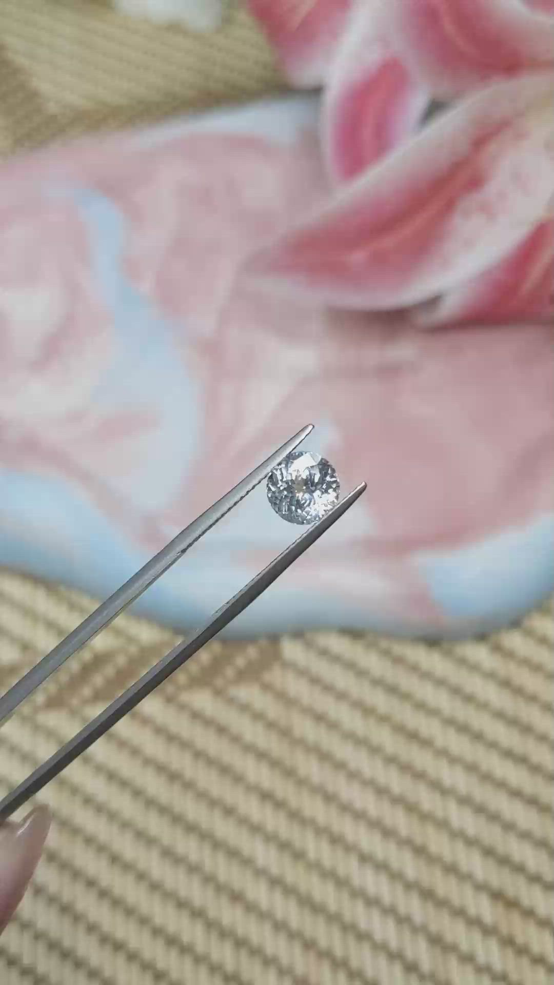2.16 Ct. Greyish Blue Sapphire from Montana Size Video