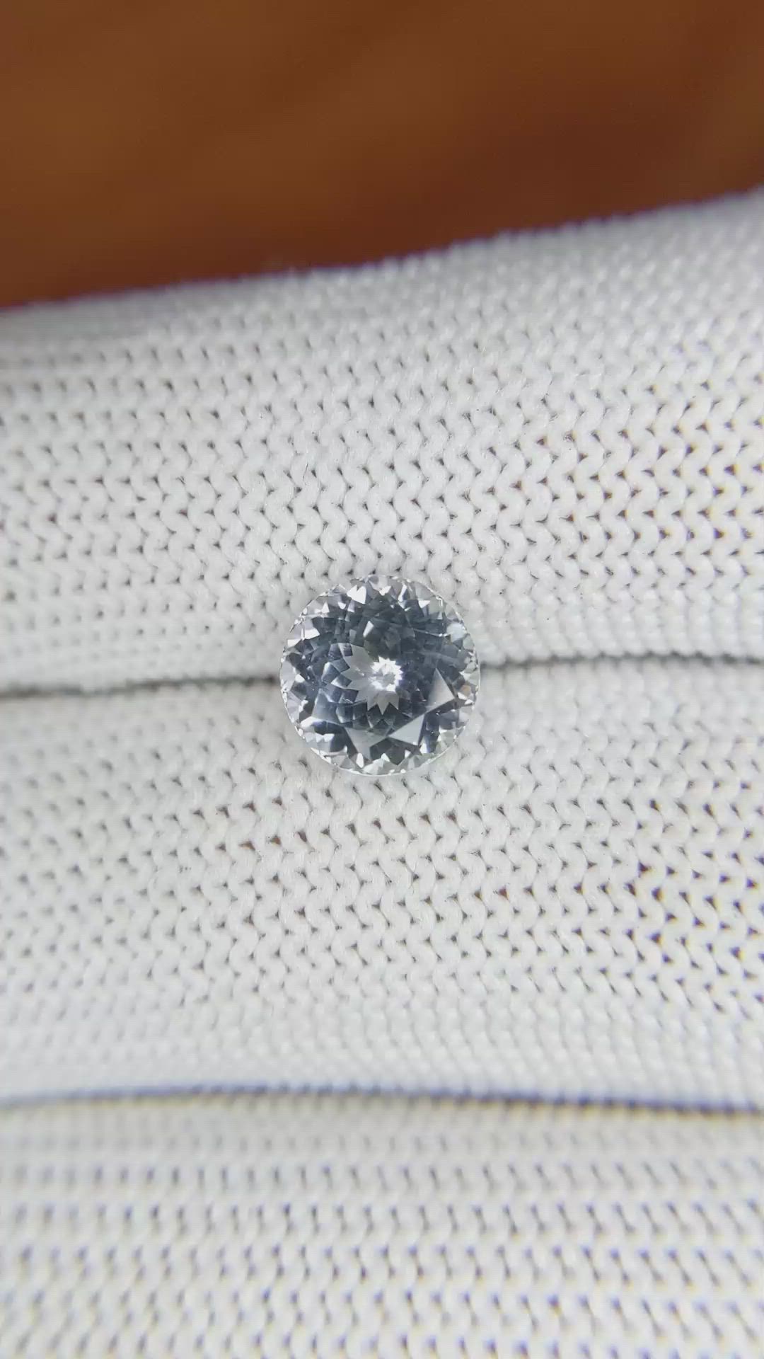 2.16 Ct. Greyish Blue Sapphire from Montana Size Video