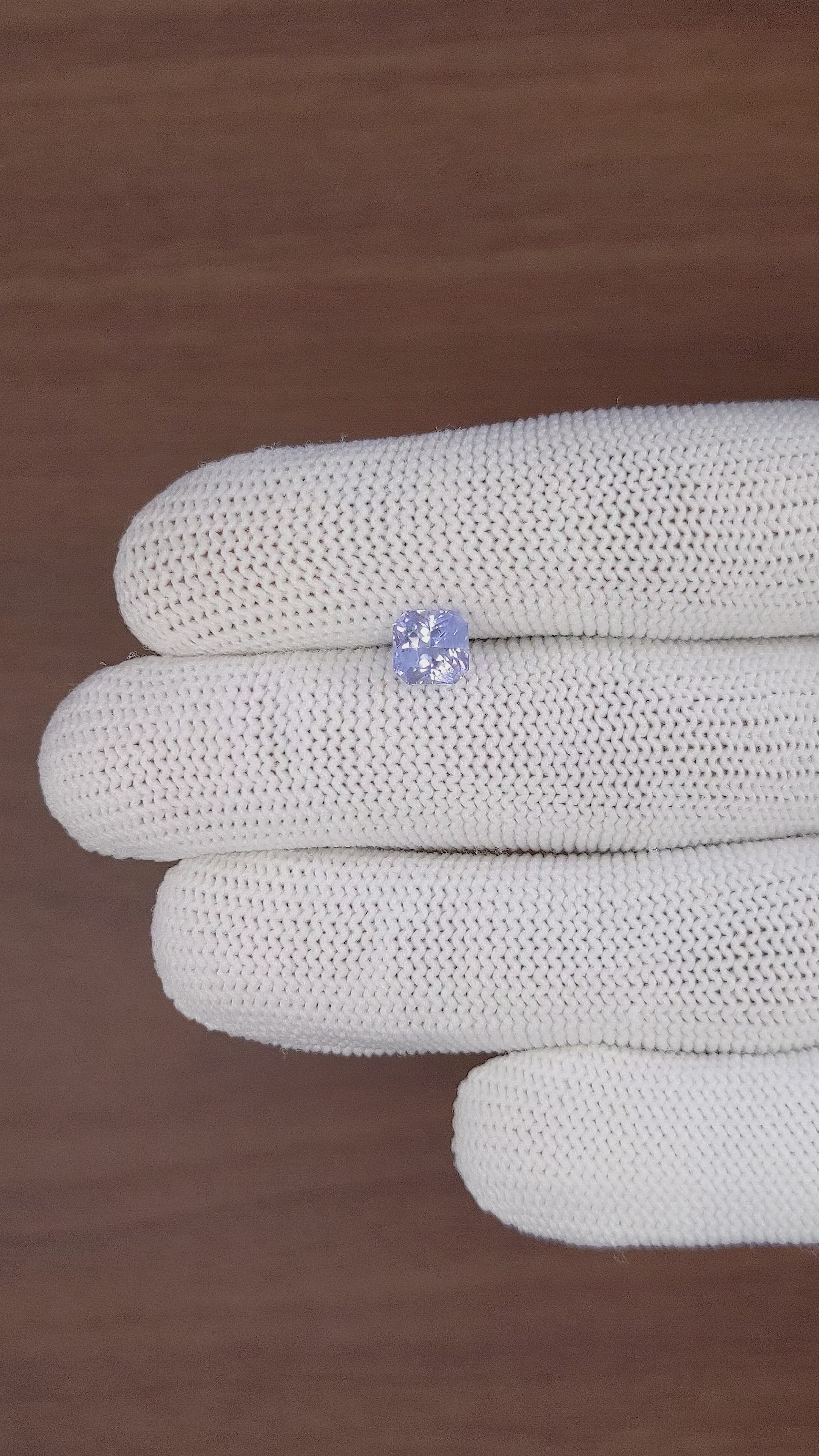 1.55 Ct. Blue Sapphire from Madagascar Size Video