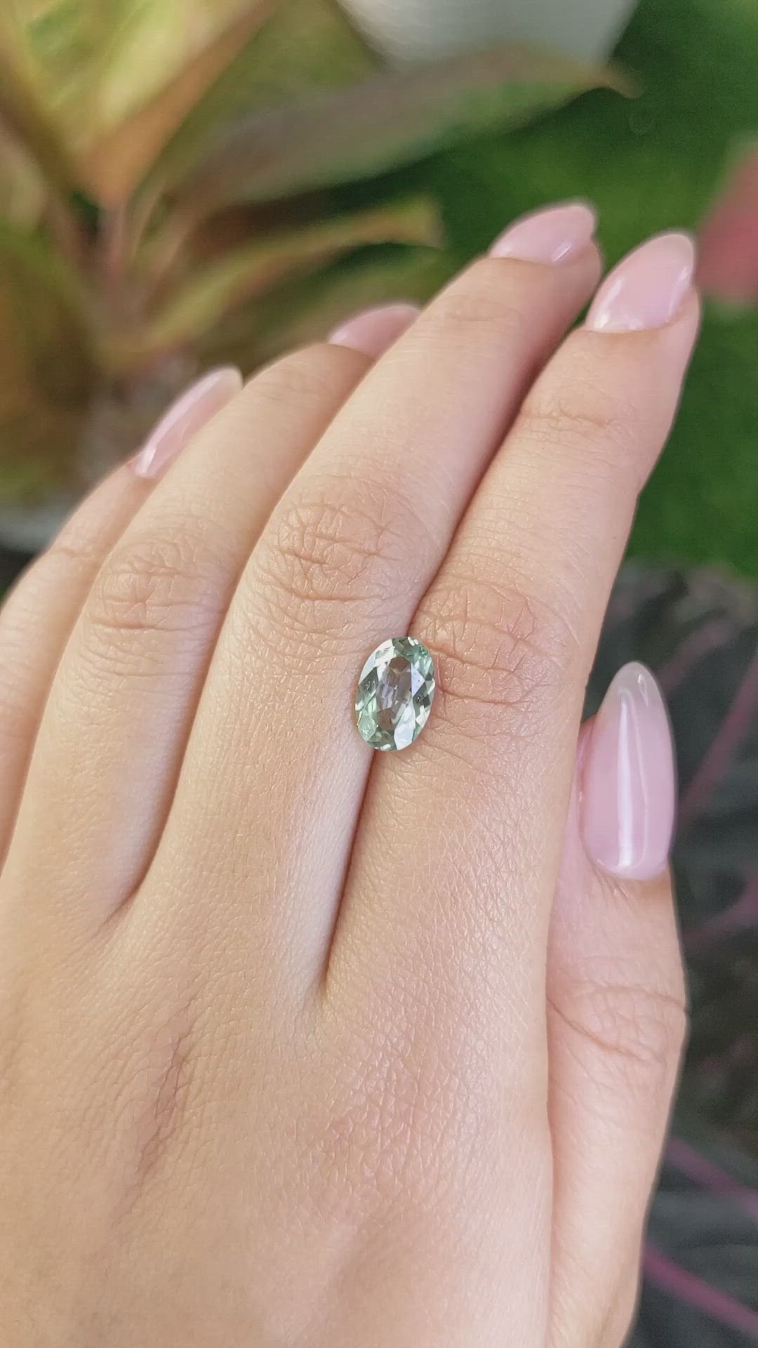 1.90 Ct. Green Sapphire from Montana Size Video