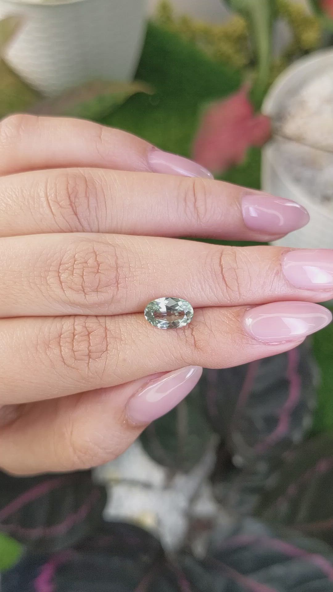 1.90 Ct. Green Sapphire from Montana Size Video