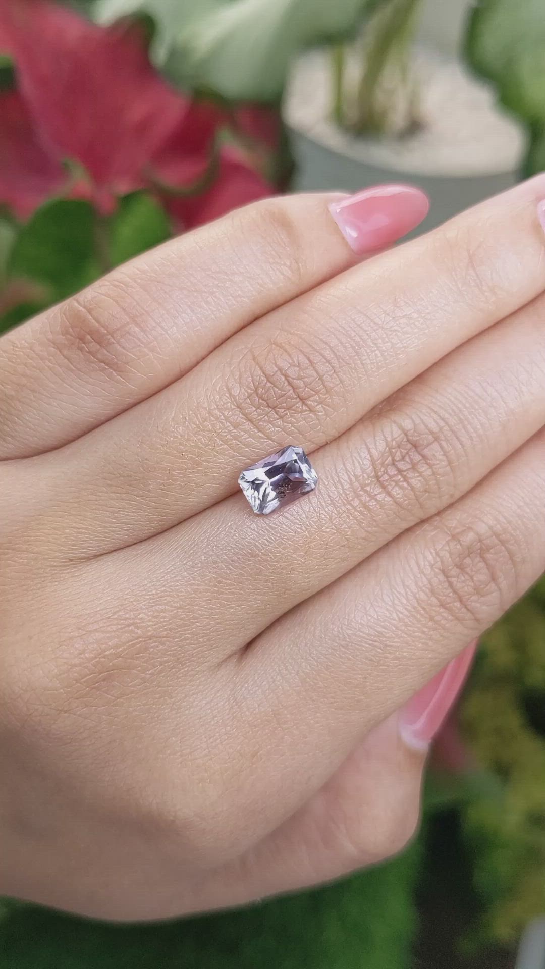 1.89 Ct. Purple Sapphire from Montana Size Video