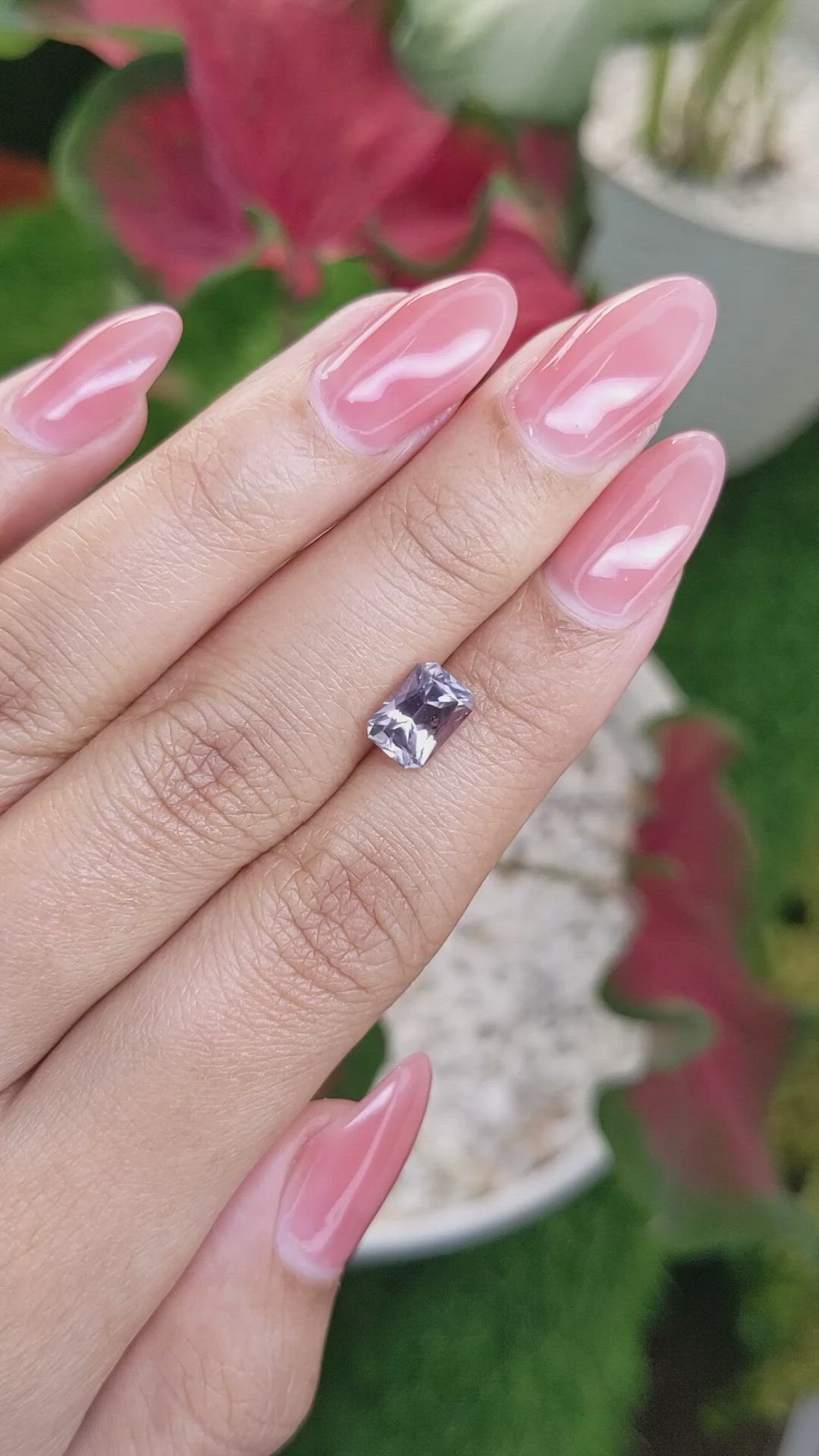 1.89 Ct. Purple Sapphire from Montana Size Video