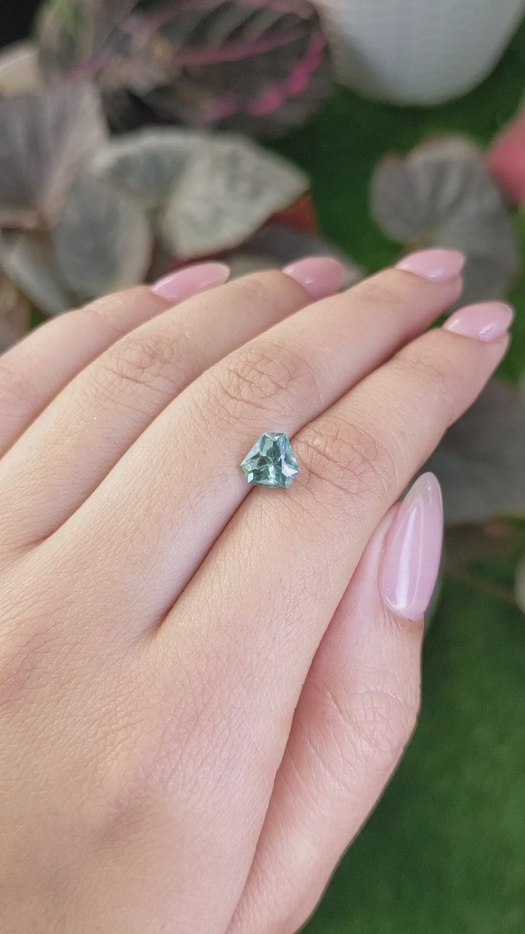 2.16 Ct. Green Sapphire from Montana Size Video