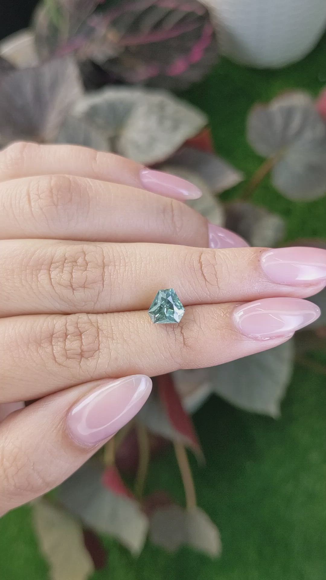 2.16 Ct. Green Sapphire from Montana Size Video