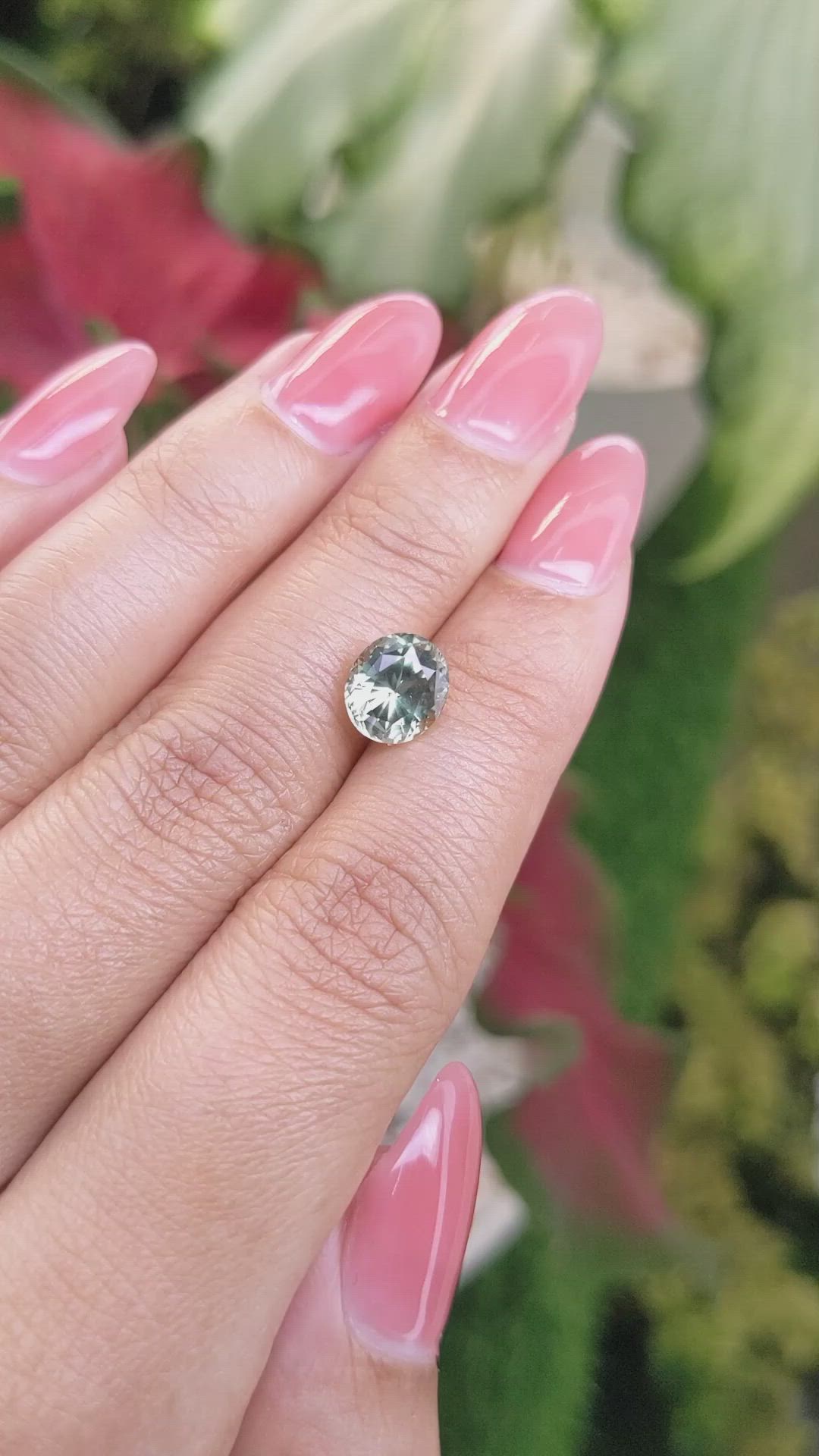 2.63 Ct. Green Sapphire from Montana Size Video