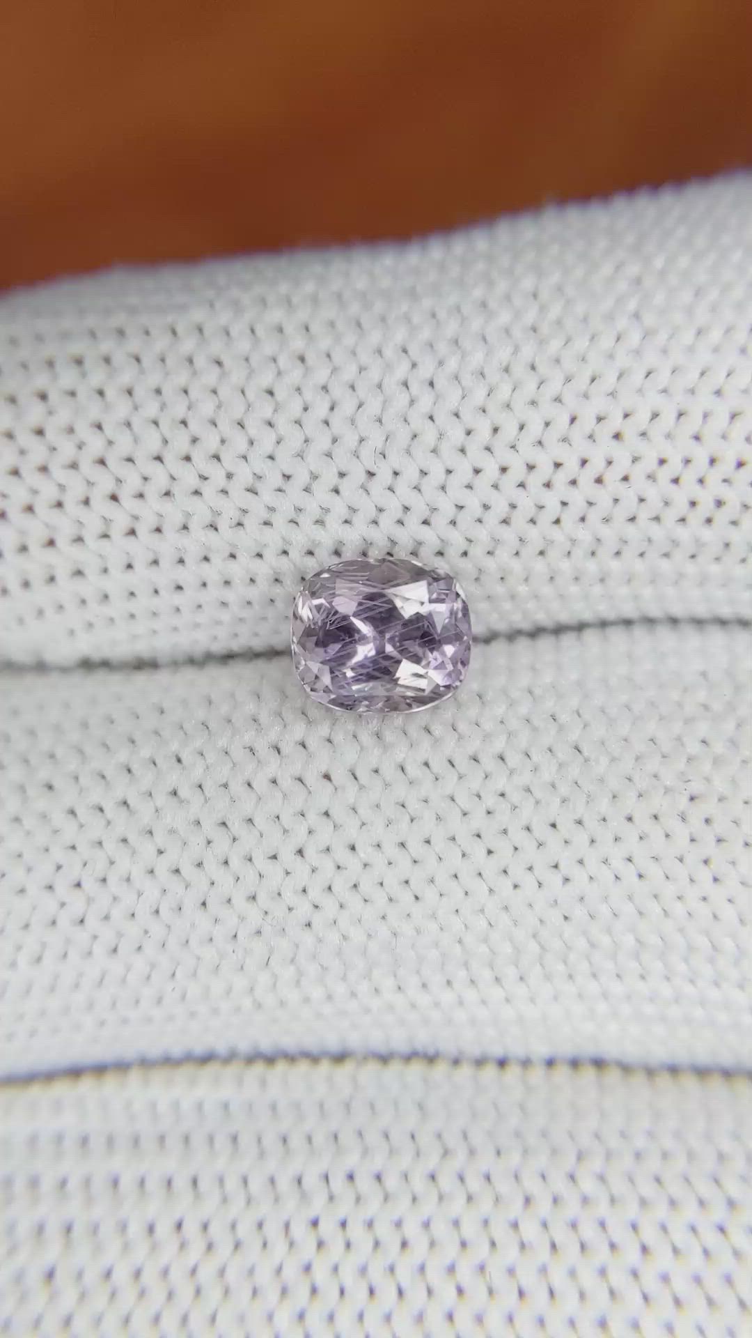 1.49 Ct. Violet Sapphire from Montana Size Video