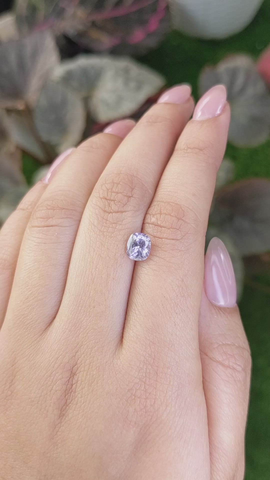 1.49 Ct. Violet Sapphire from Montana Size Video