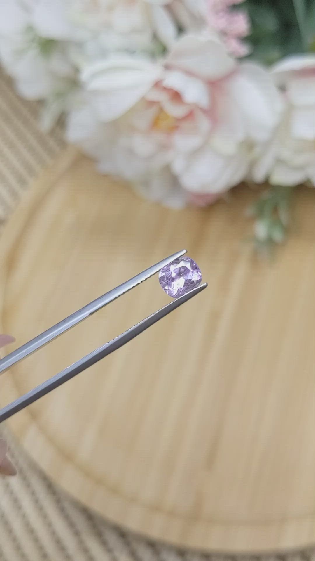 1.49 Ct. Violet Sapphire from Montana Size Video