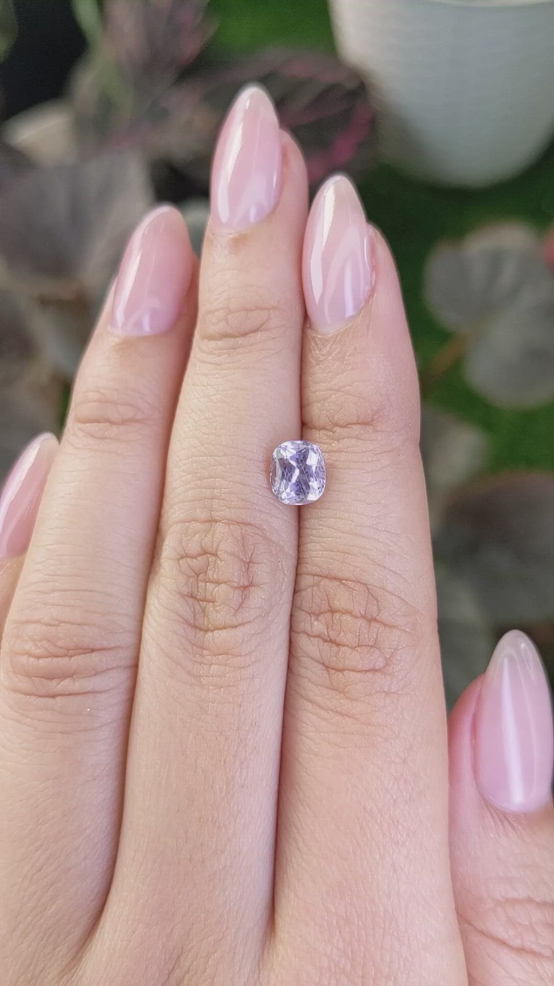 1.49 Ct. Violet Sapphire from Montana Size Video