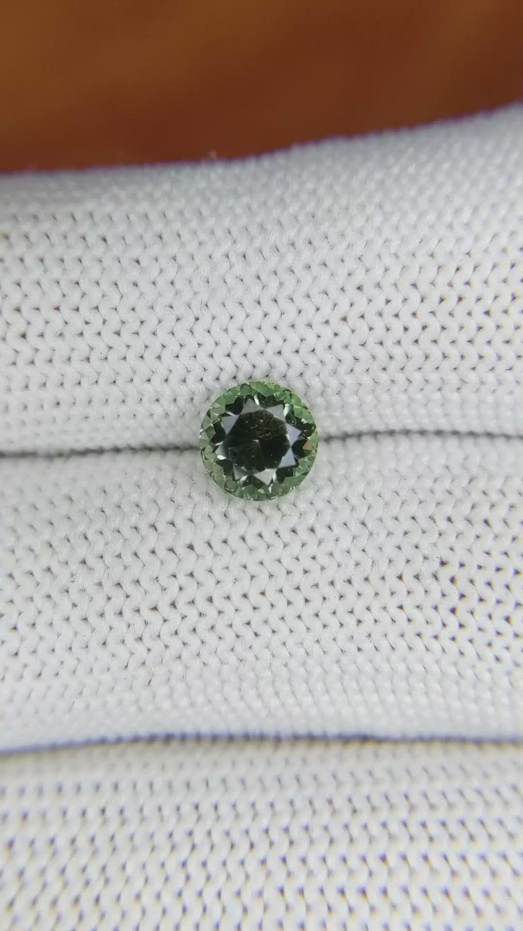 1.40 Ct. Green Sapphire from Montana Size Video
