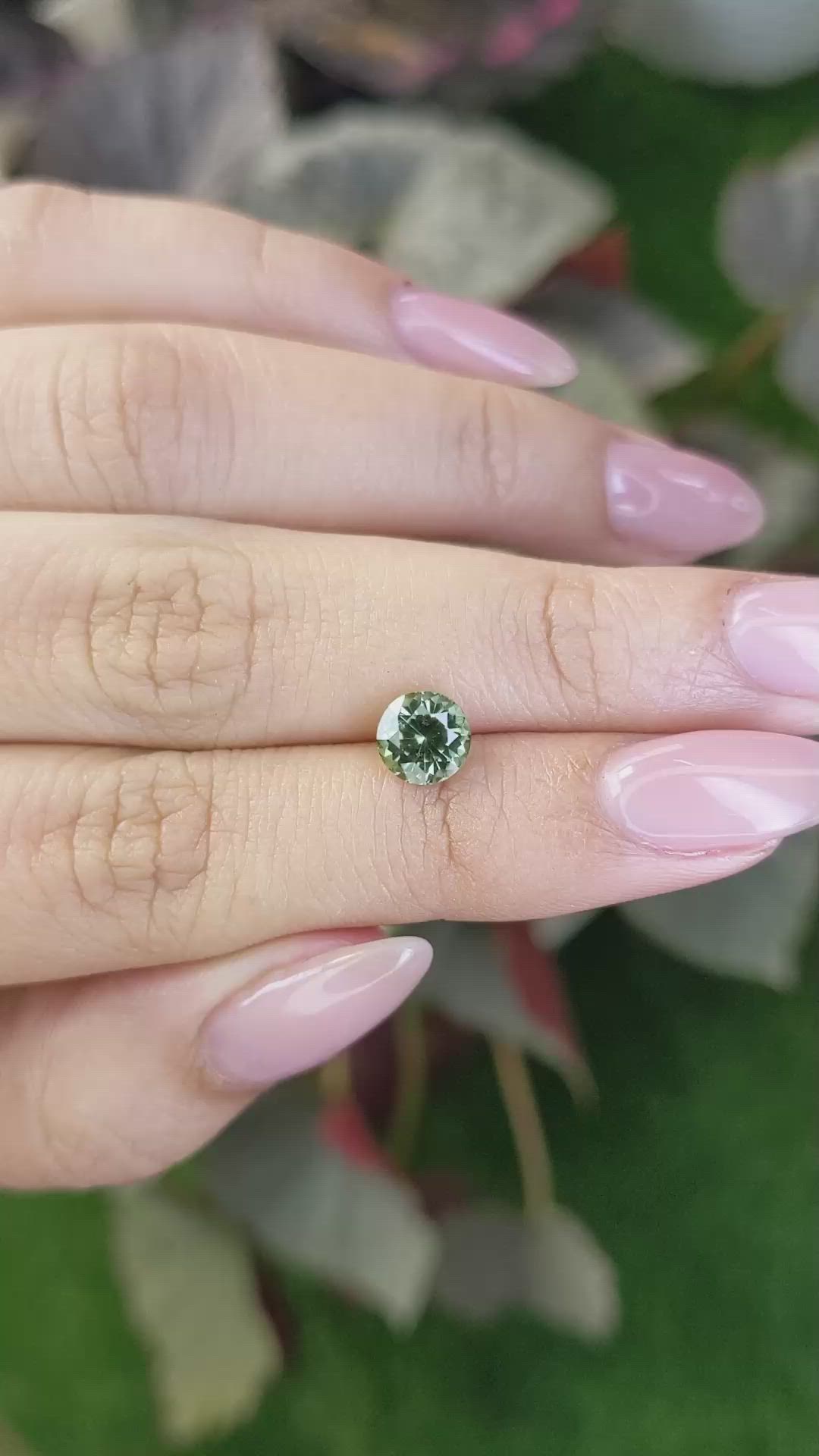 1.40 Ct. Green Sapphire from Montana Size Video