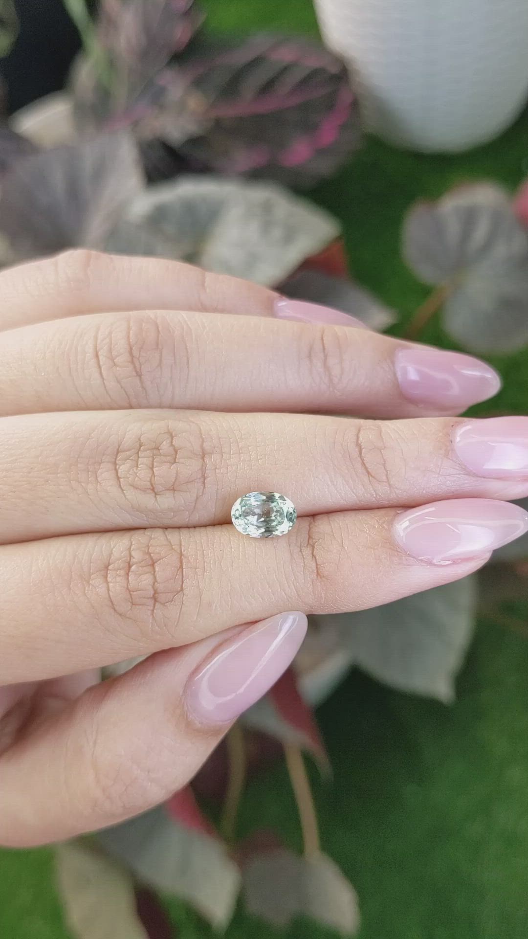 1.64 Ct. Green Sapphire from Montana Size Video