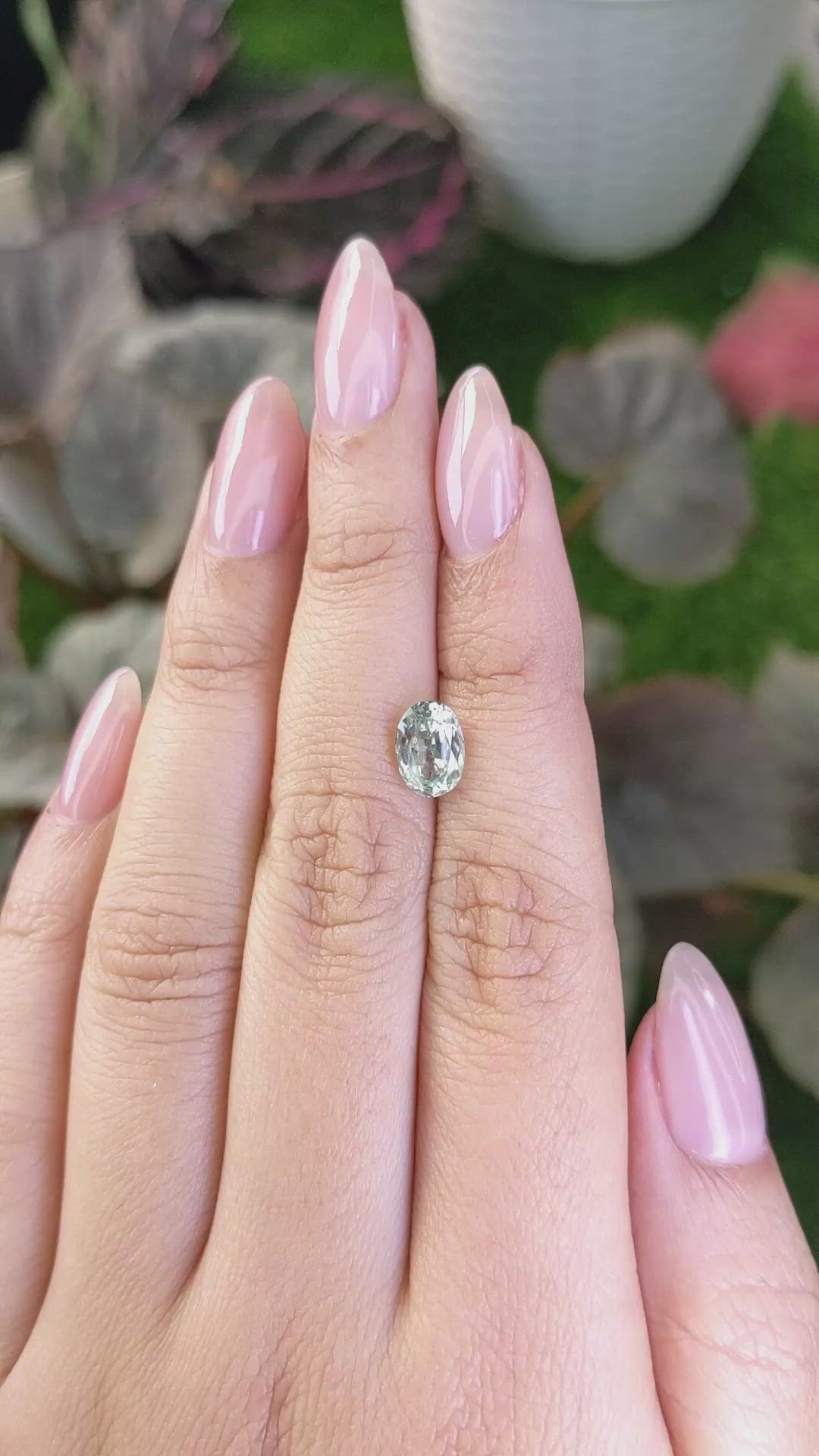 1.64 Ct. Green Sapphire from Montana Size Video